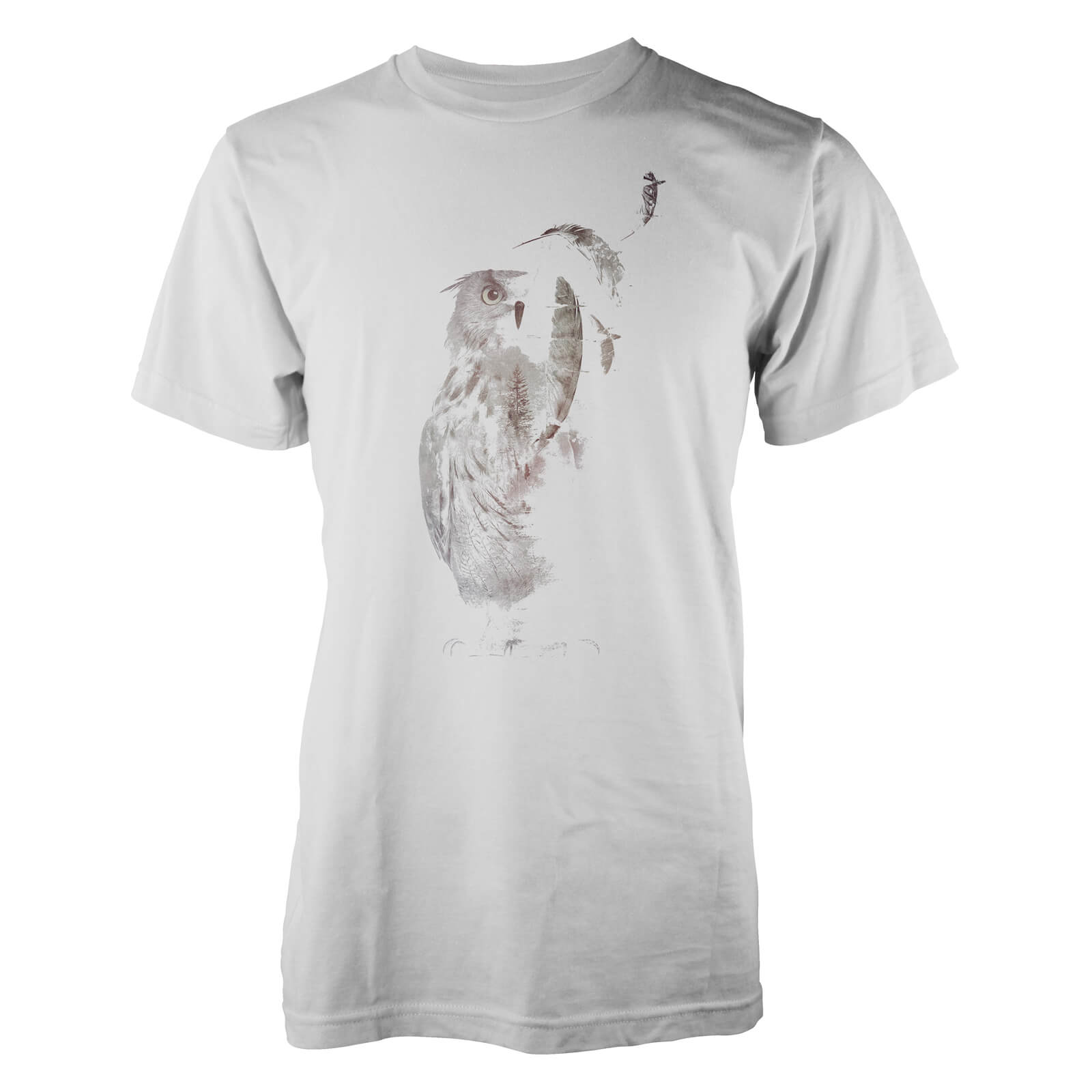 Farkas Fade-Out Men's T-Shirt - S - White