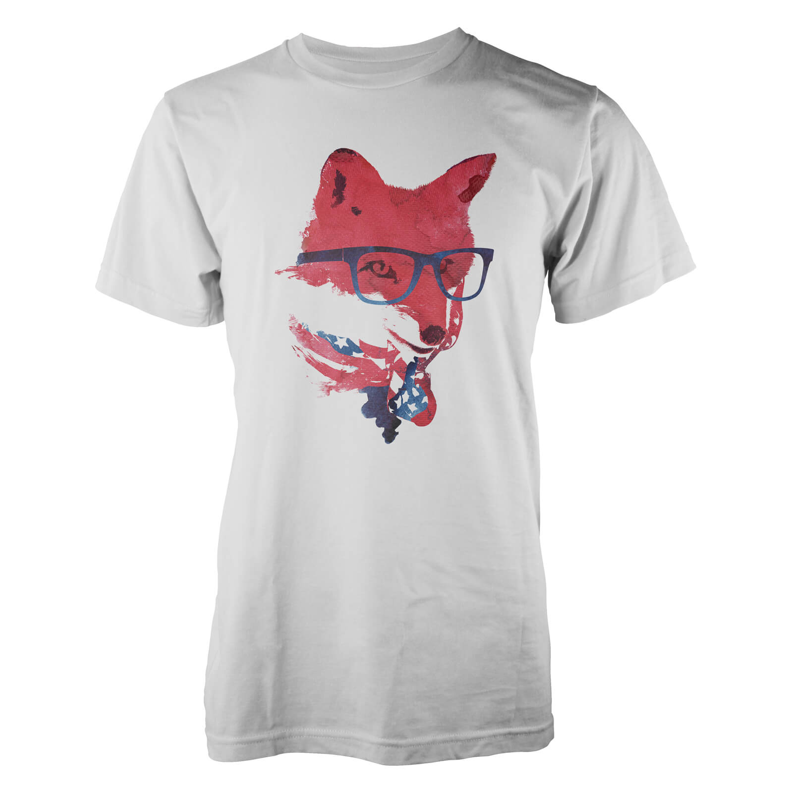 Farkas American Fox Men's T-Shirt - S - White