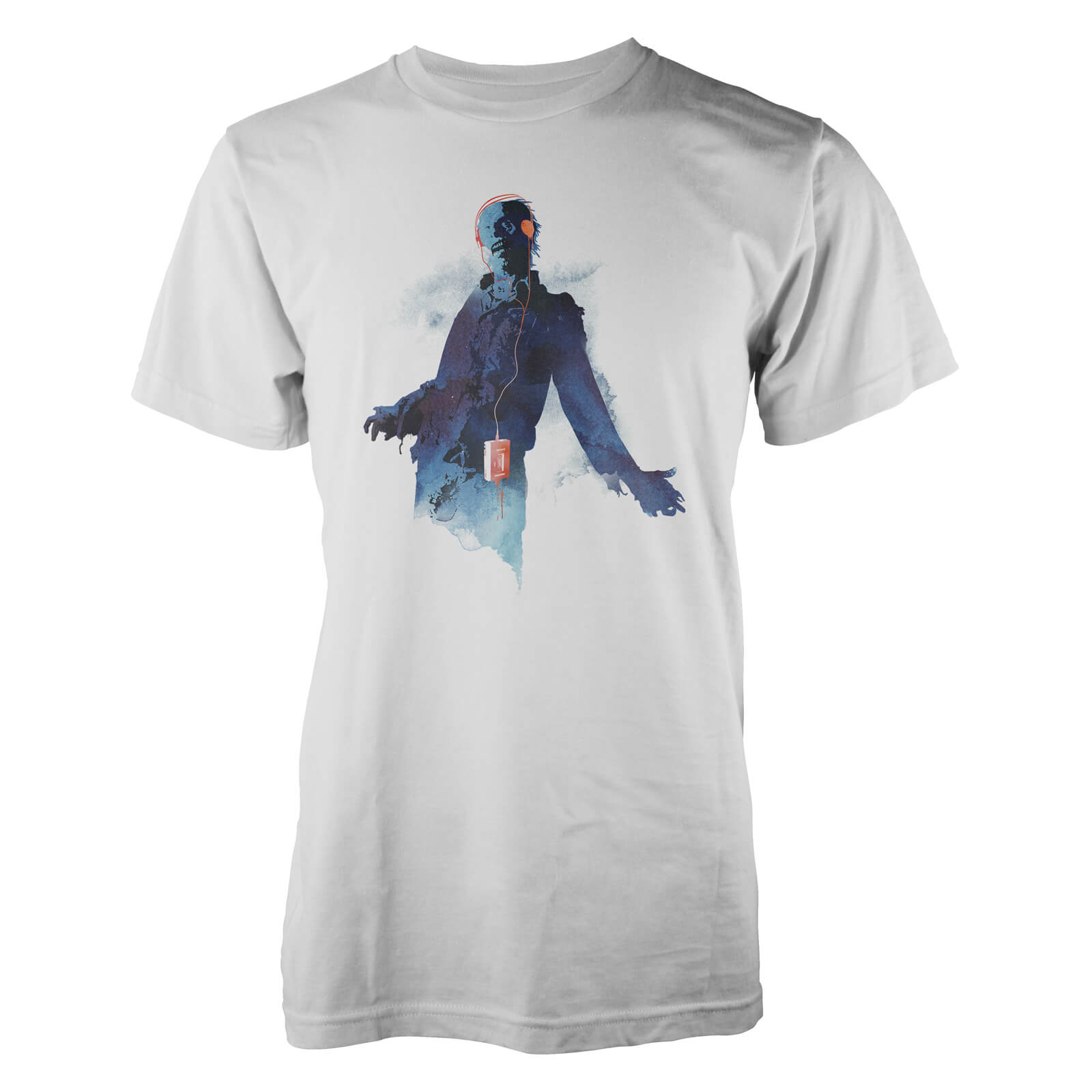 Farkas Walkman Zombie Men’s T-Shirt’ - S - White