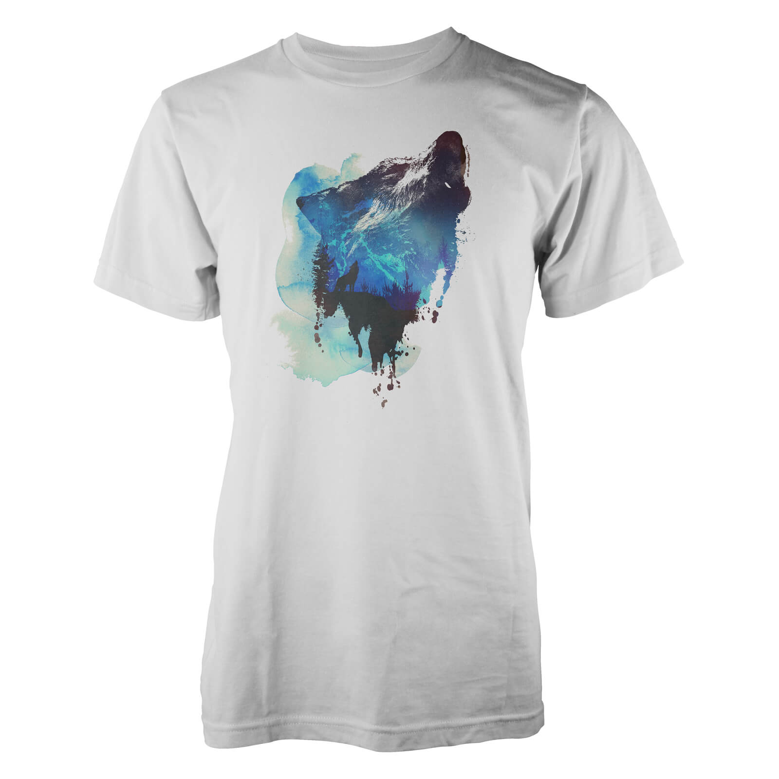 Farkas Alone As A Wolf Men's T-Shirt - S - White