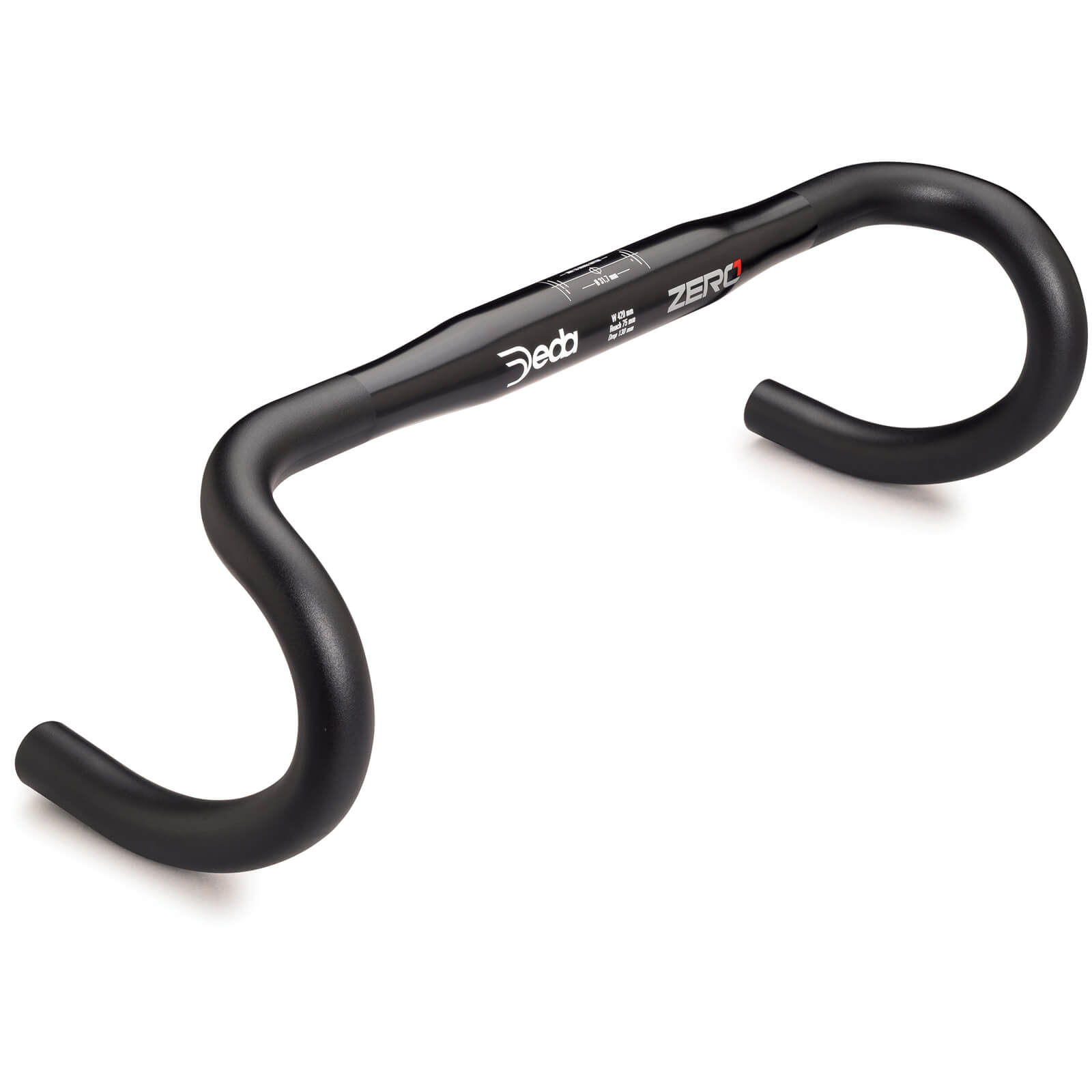 Deda Zero1 RHM Lenker - 38cm - Black/Black