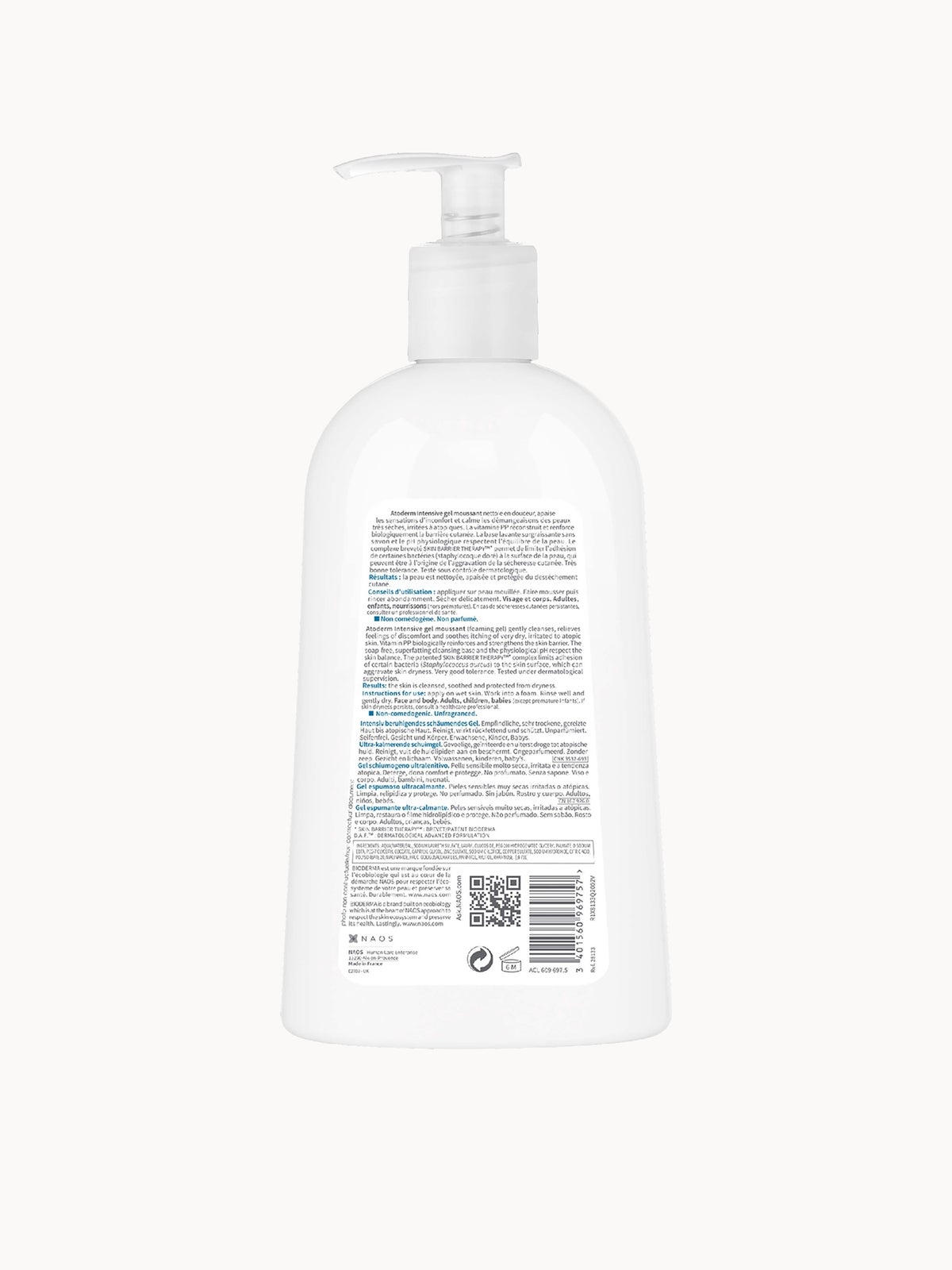 Bioderma Atoderm Ultra-Soothing Body Wash Very Dry Skin 500ml 2
