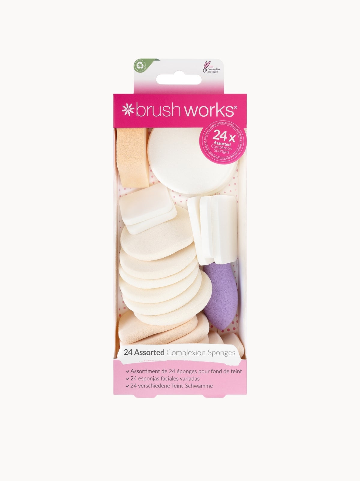 brushworks Assorted Make Up Sponges 3