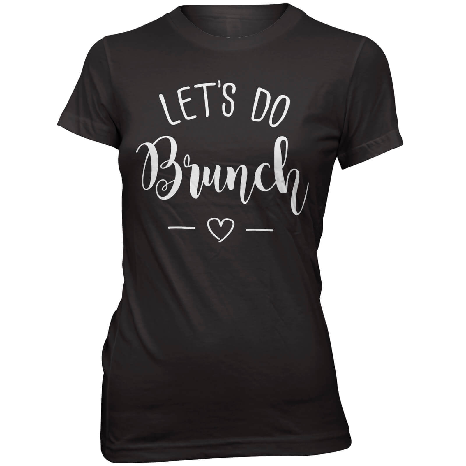 Let's Do Brunch Women's Slogan T-Shirt - S - Black