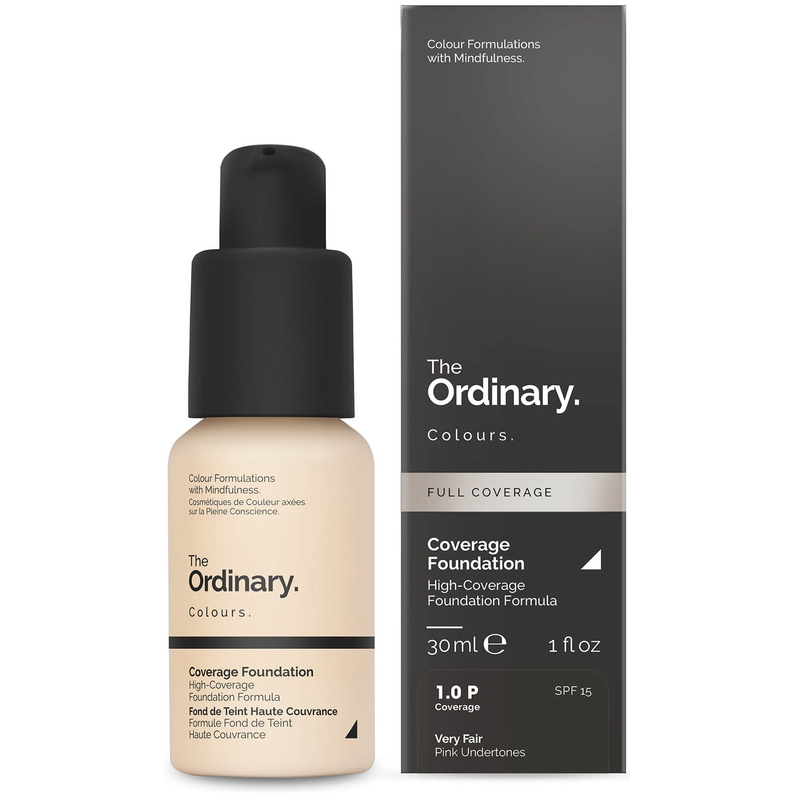 

The Ordinary Coverage Foundation with SPF 15 by The Ordinary Colours 30ml (Various Shades) - 1.0P