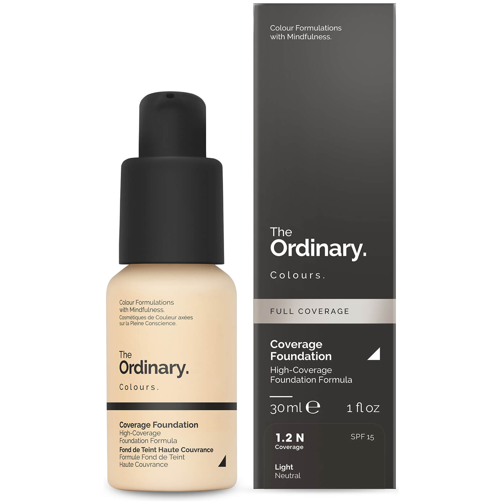 The Ordinary Coverage Foundation with SPF 15 by The Ordinary Colours 30ml (Various Shades) - 1.2N
