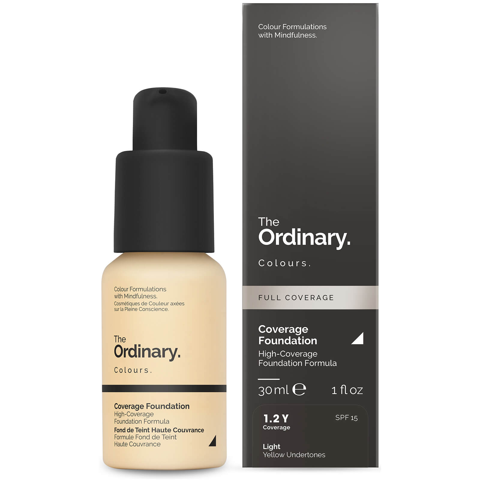 The Ordinary Coverage Foundation with SPF 15 by The Ordinary Colours 30ml (Various Shades) - 1.2Y