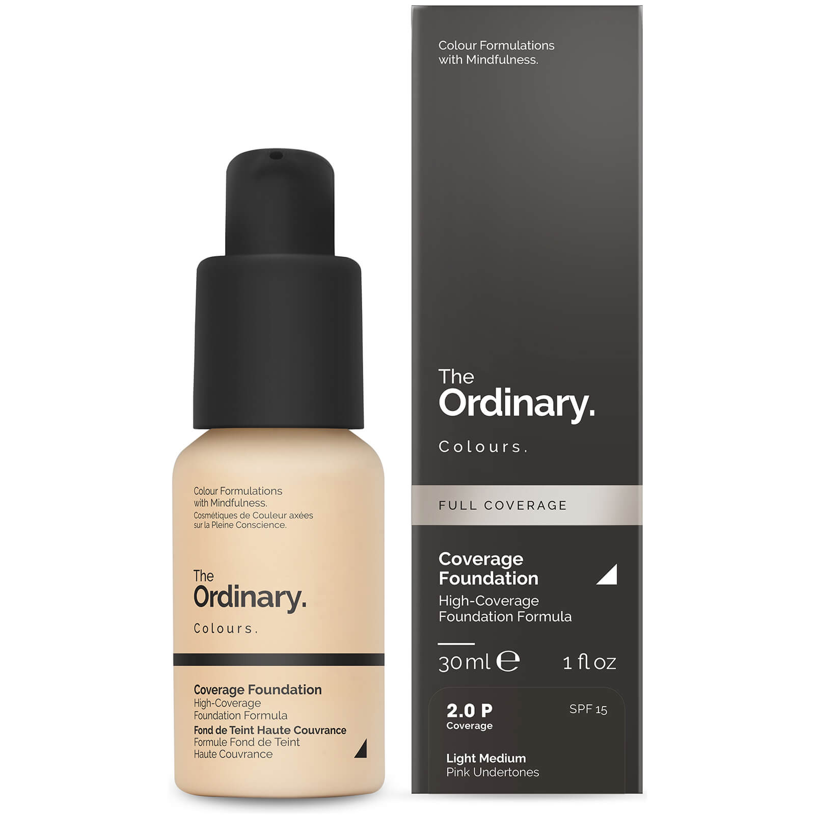 The Ordinary Coverage Foundation with SPF 15 by The Ordinary Colours 30ml (Various Shades) - 2.0P