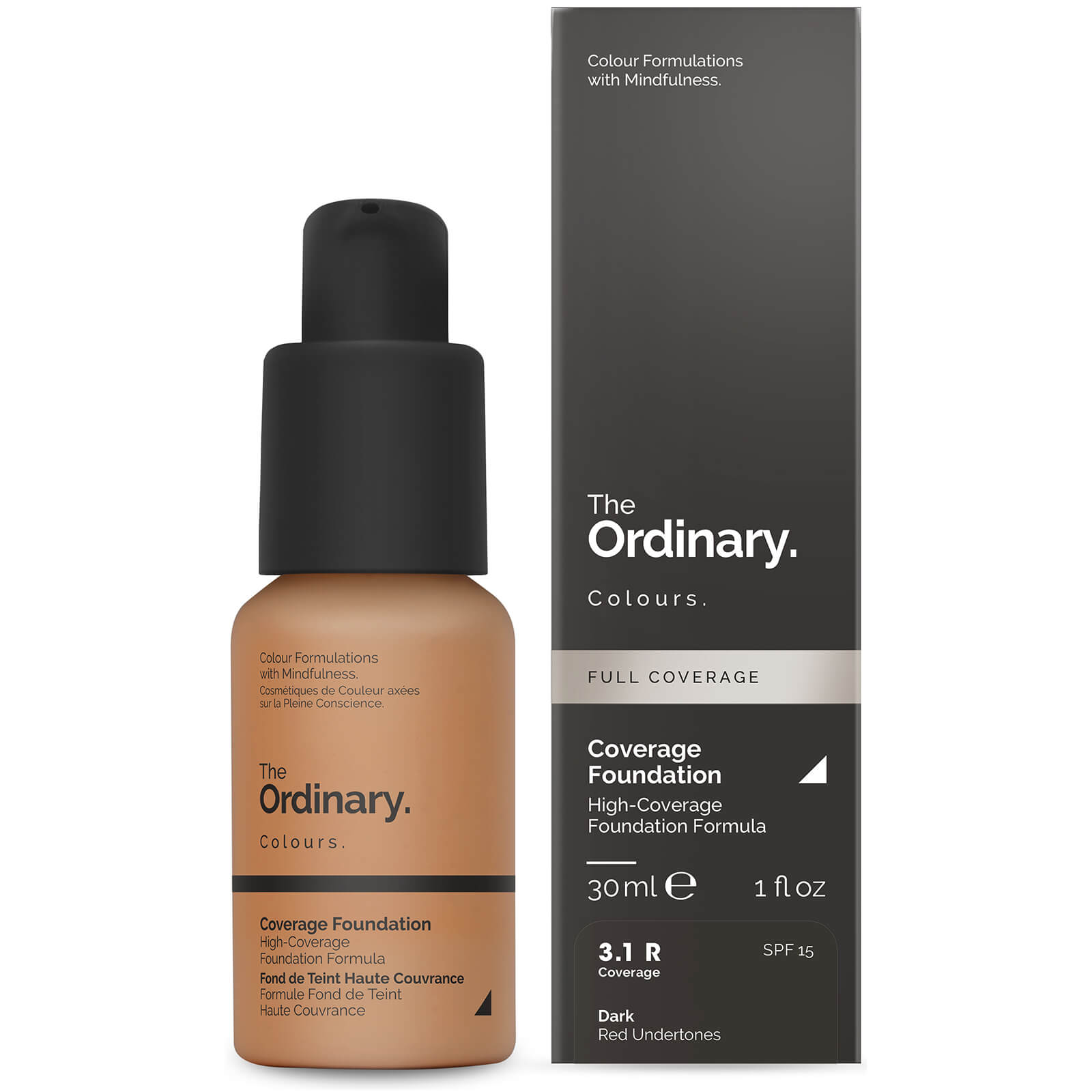 The Ordinary Coverage Foundation with SPF 15 by The Ordinary Colours 30ml (Various Shades) - 3.1R