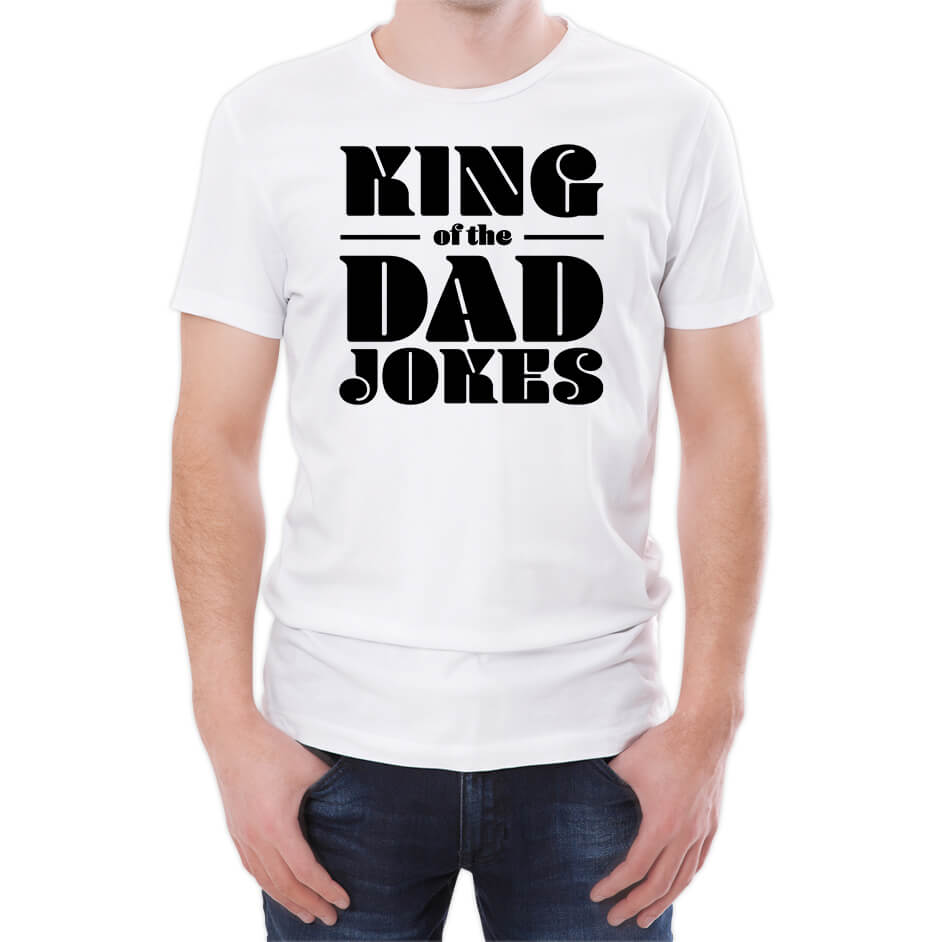 King Of The Dad Jokes Men's White T-Shirt - S