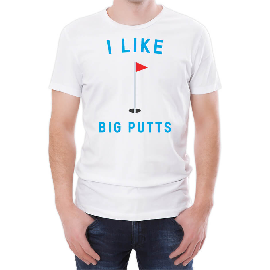 I like Big Putts Men's White T-Shirt - S - White