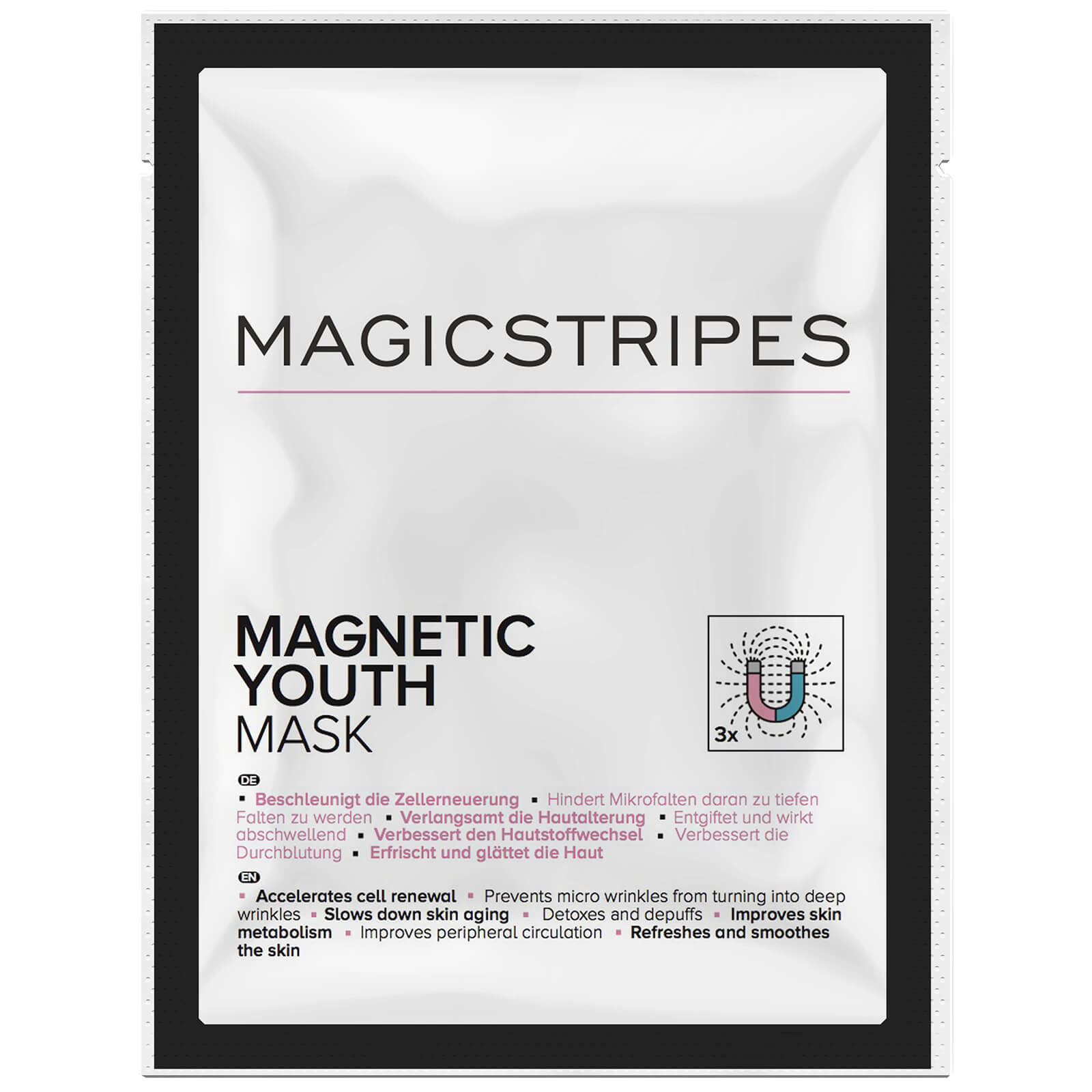 

Магнитная маска для лица с омолаживающим эффектом MAGICSTRIPES Magnetic Youth Mask