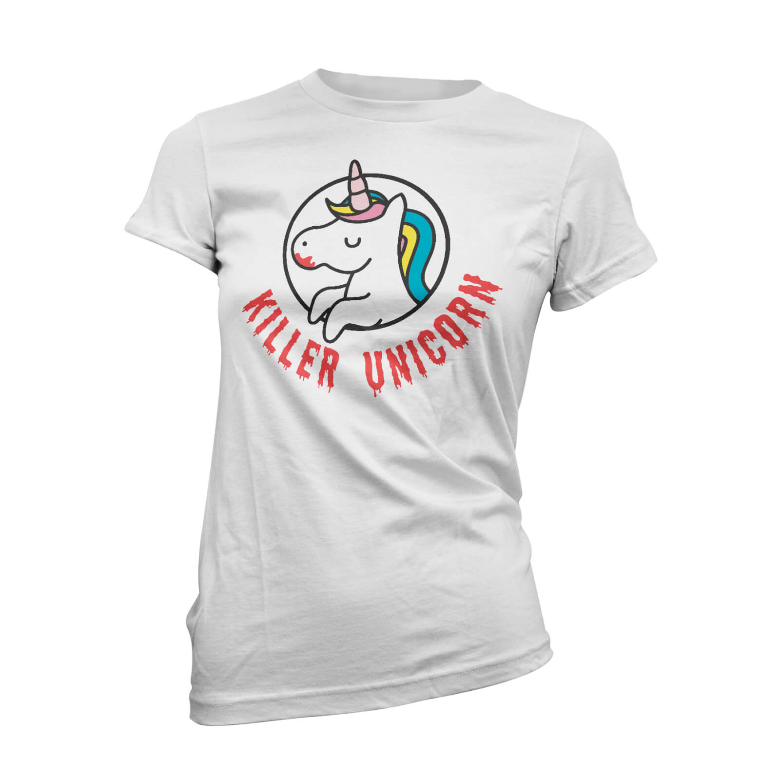Killer Unicorn Women's White T-Shirt - S - White