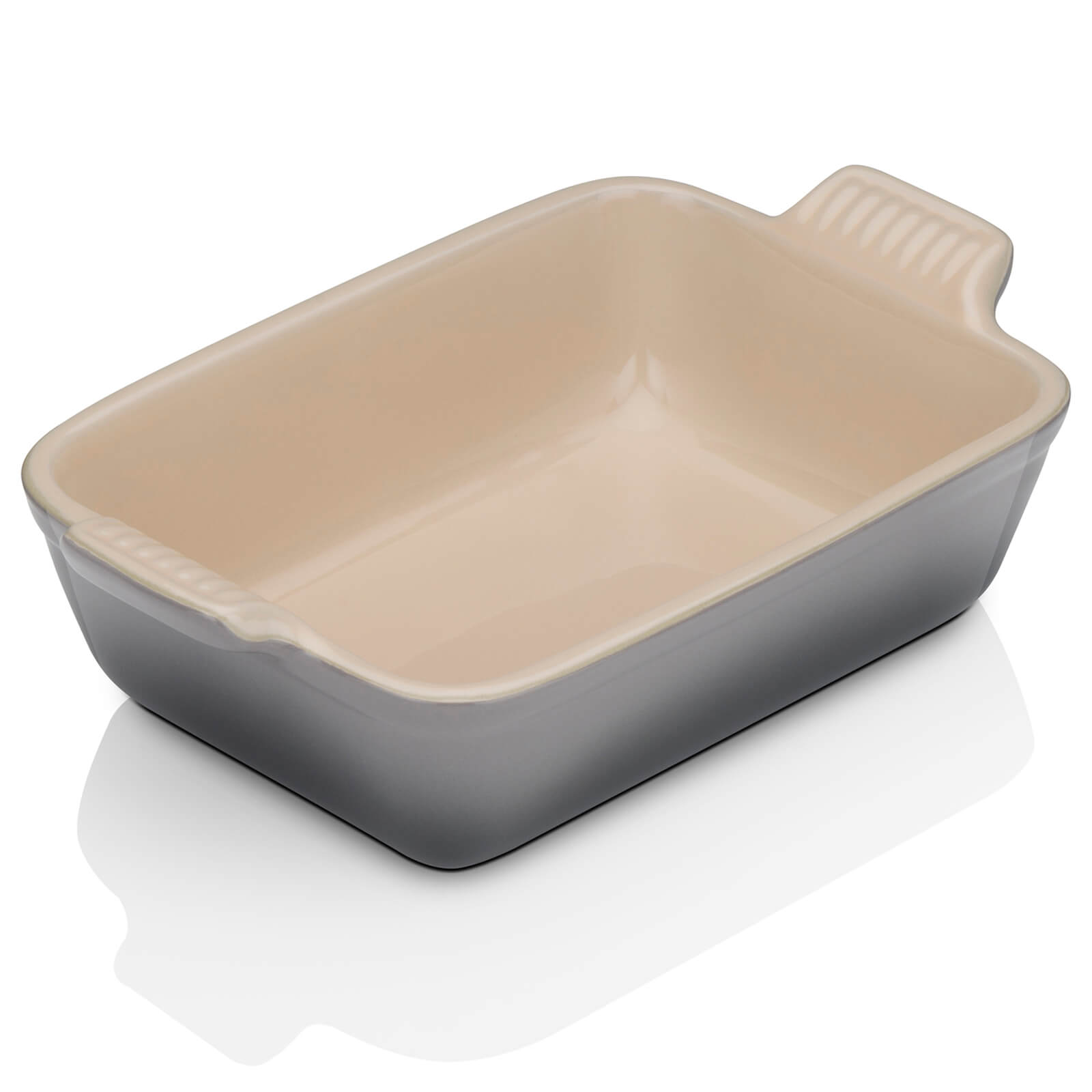 Le Creuset Stoneware Small Heritage Rectangular Roasting Dish - 19cm - Flint