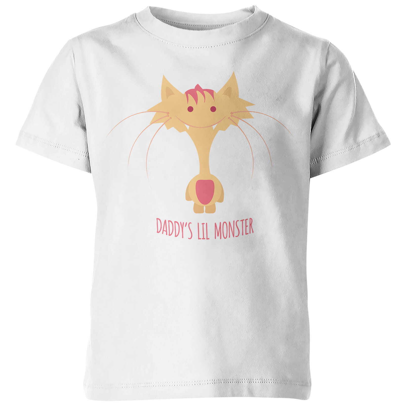 My Little Rascal Kids Daddys Lil Monster White T Shirt   11 12 Years   White