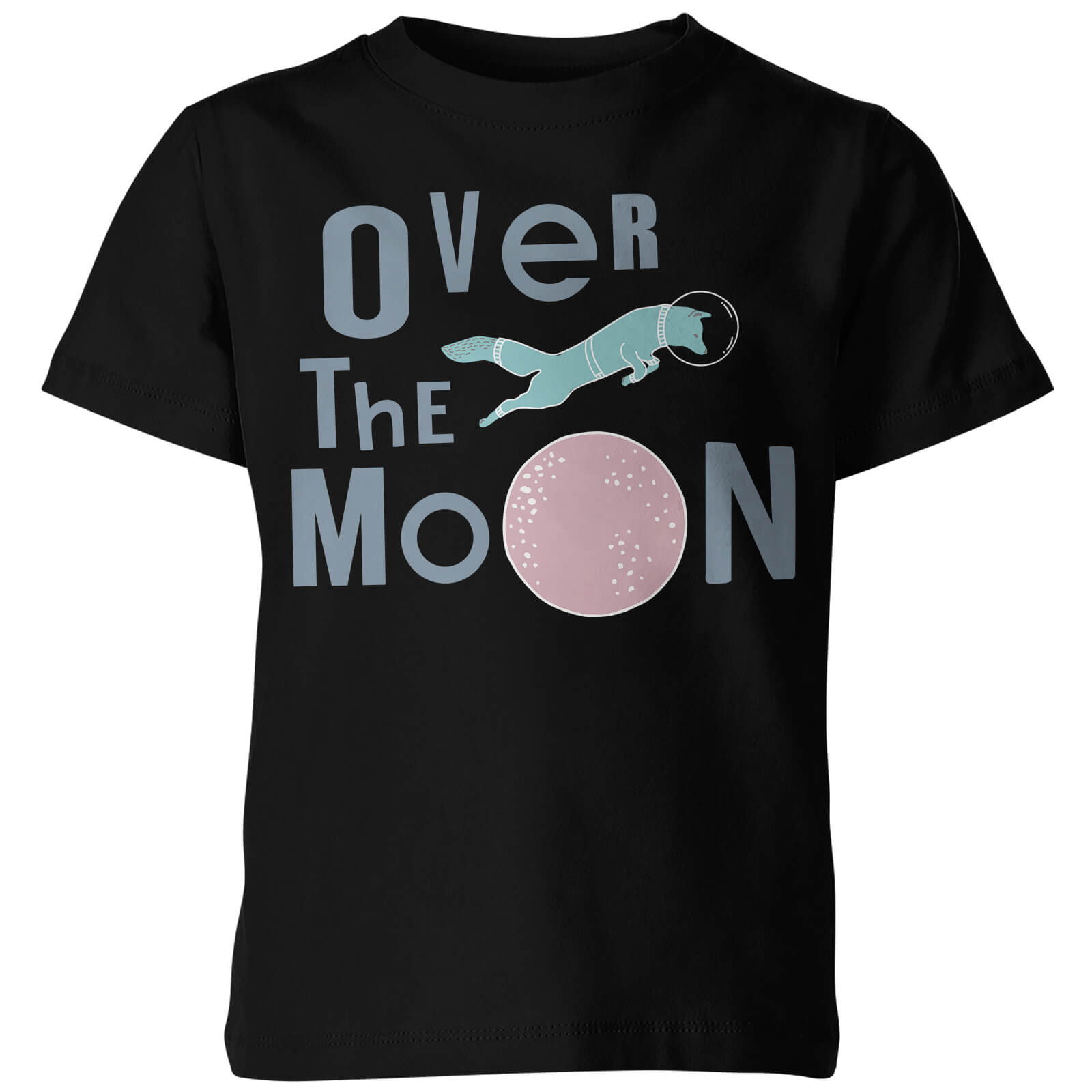My Little Rascal Kids Over the Moon Black T-Shirt - 9-10 Years - Black