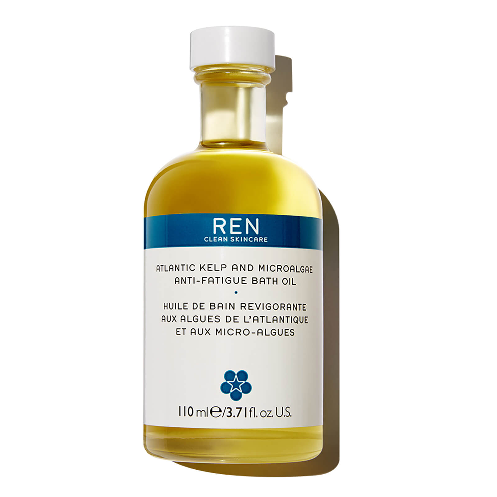 REN Skincare olio bagno anti-fatica con alghe brune dell'Atlantico e micro alghe 110 ml
