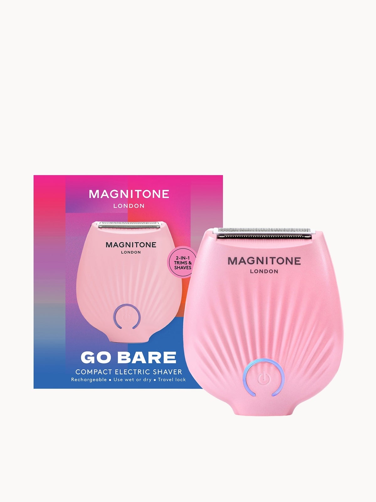 MAGNITONE London Go Bare! Rechargeable Mini Lady Shaver - Pink