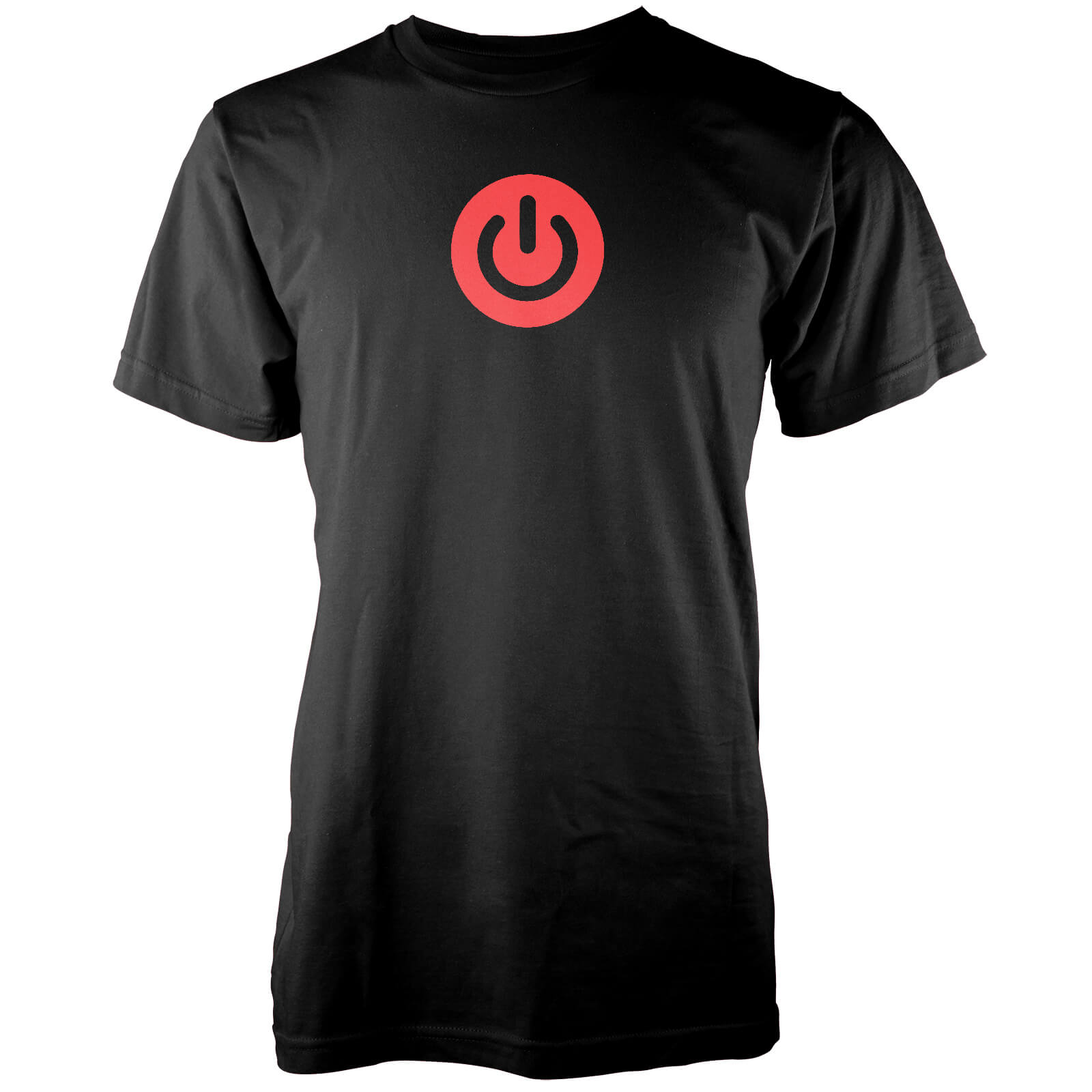 Gaming Power Button Men's Black T-Shirt - S - Black