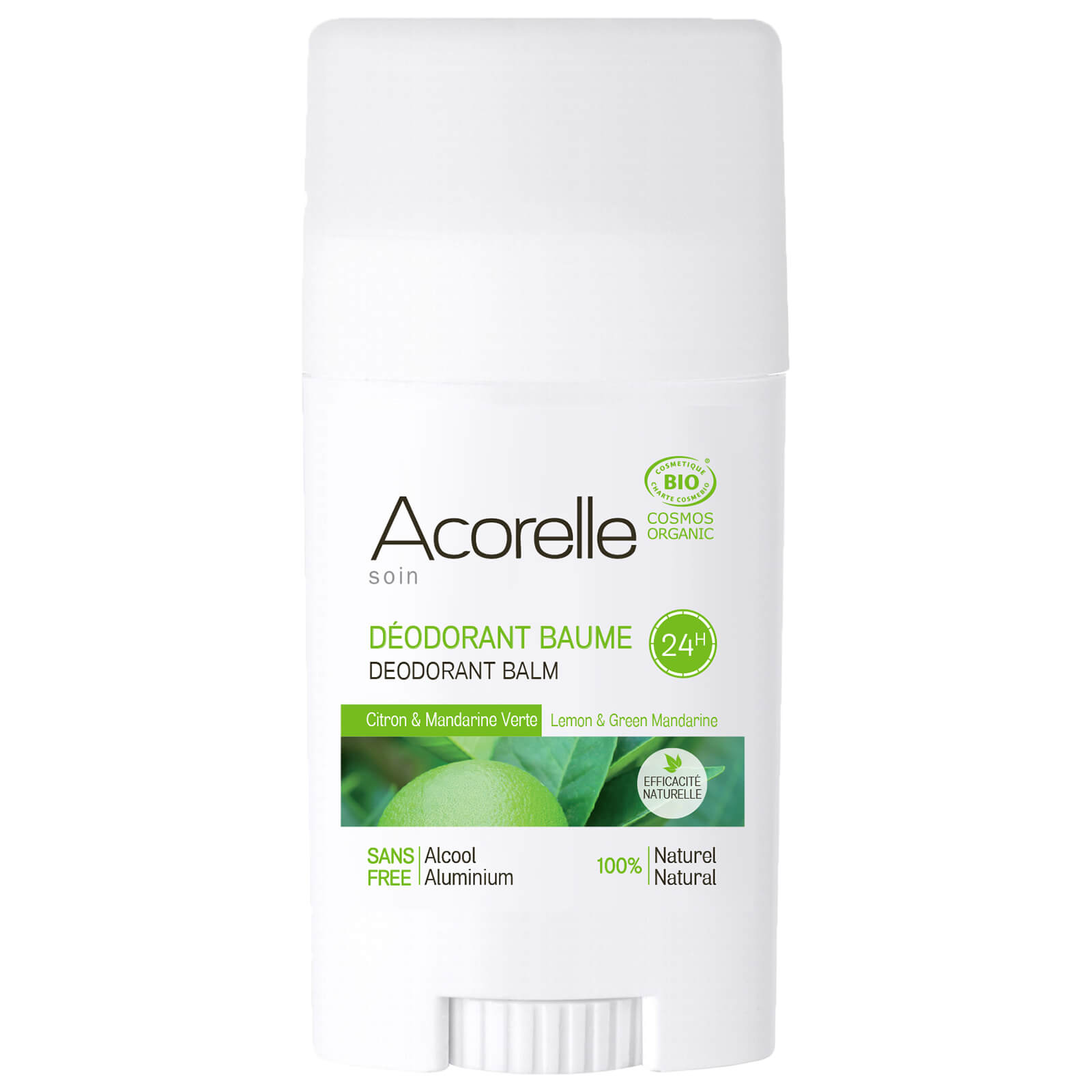

Acorelle Organic Lemon and Green Mandarine Deodorant Balm 40g