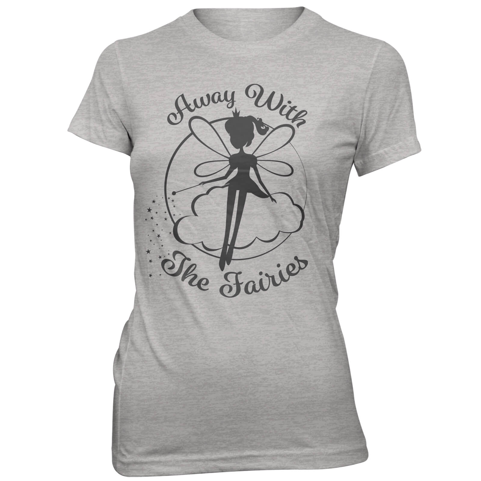 Away With The Faries Women's Grey T-Shirt - L - Grey
