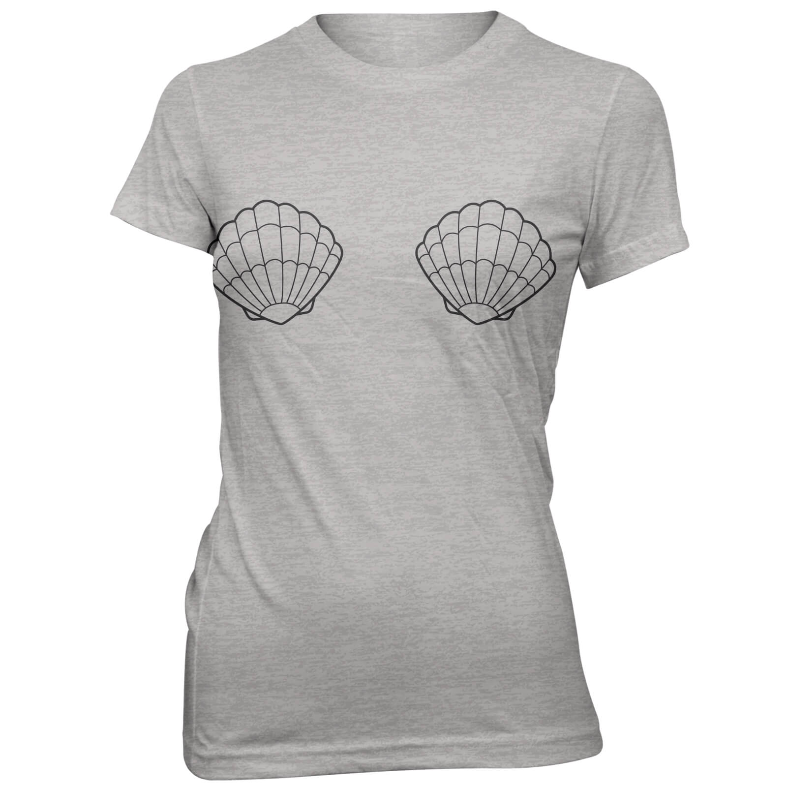 Small Shells Women's Grey T-Shirt - XXL - Grey