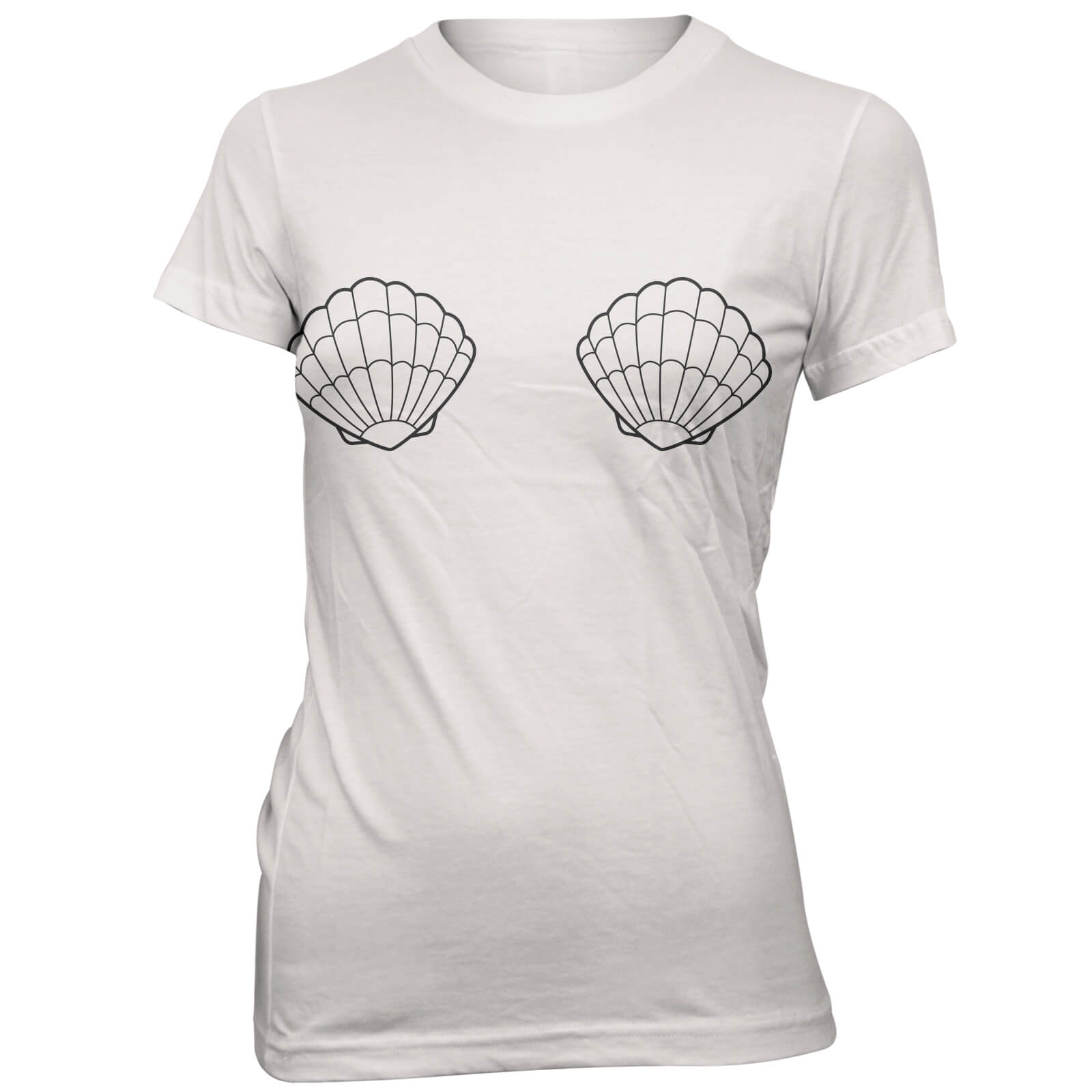 Small Shells Women's White T-Shirt - L - White