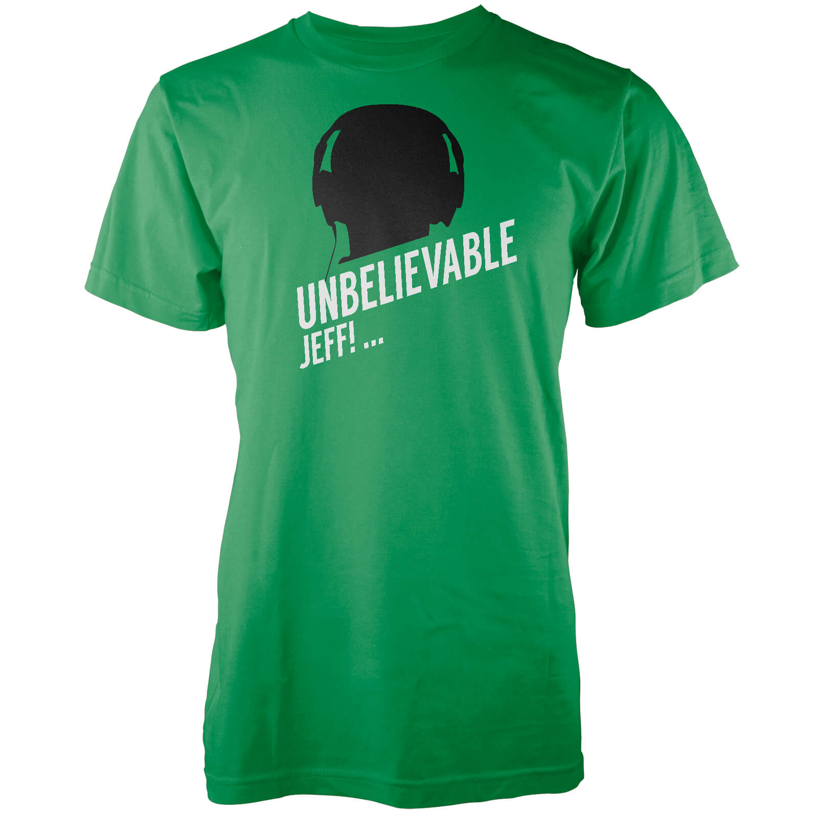 Unbelievable Jeff Men's Green T-Shirt - S - Green