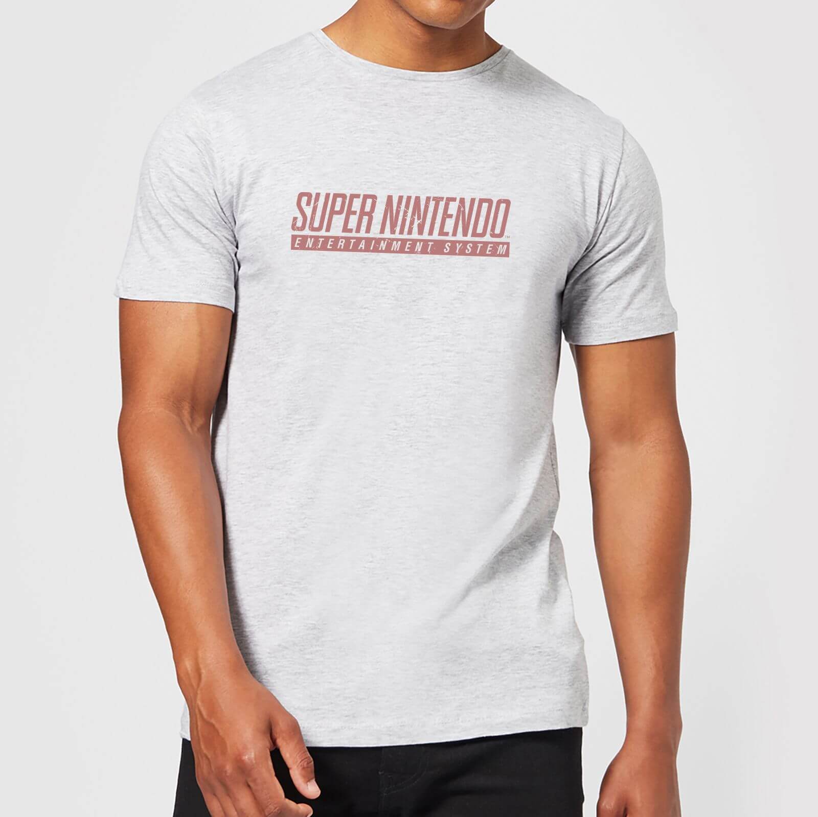 Nintendo SNES Men's Light Grey T-Shirt - XXL - Light Grey