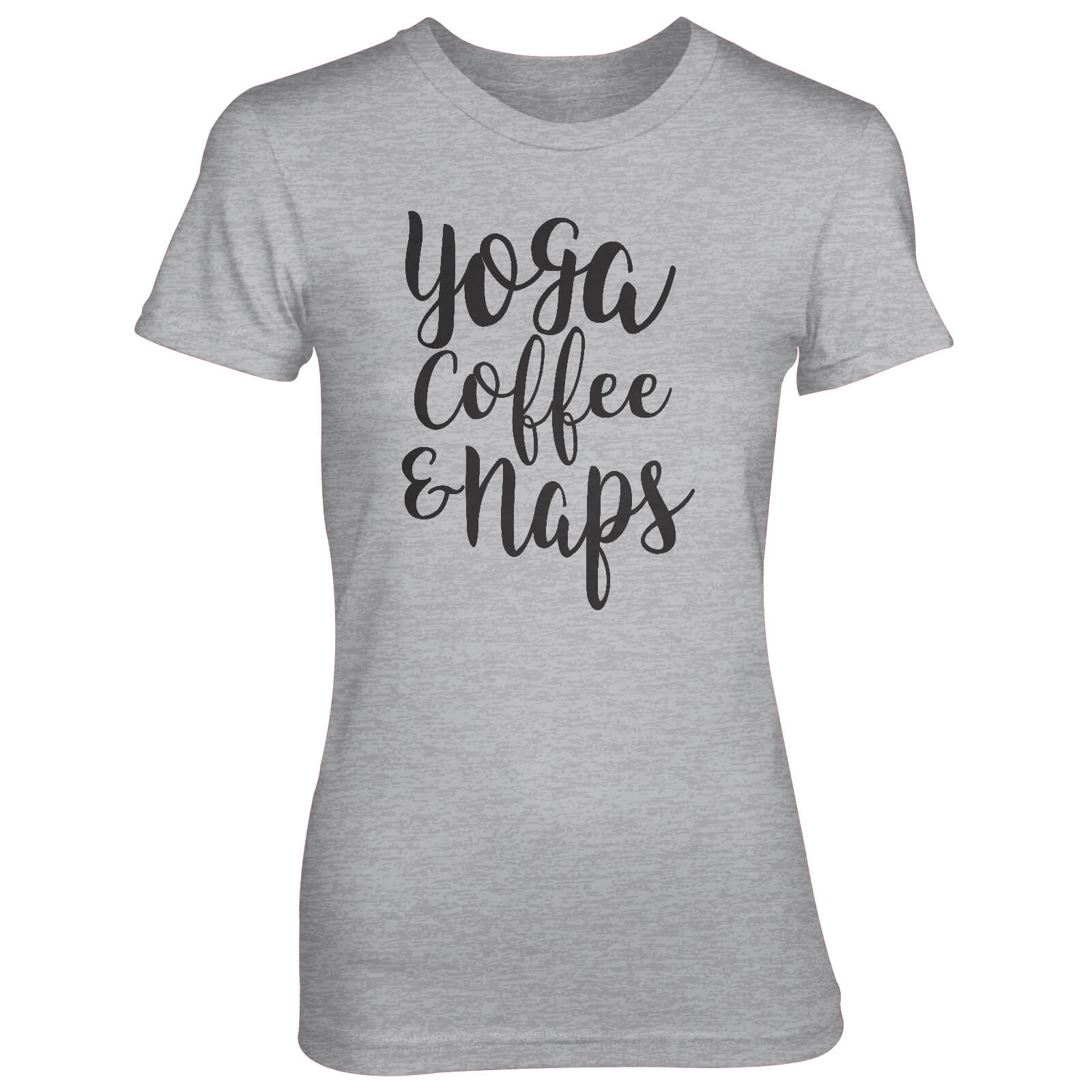 Yoga Coffee And Naps Women's Grey T-Shirt - S - Grey