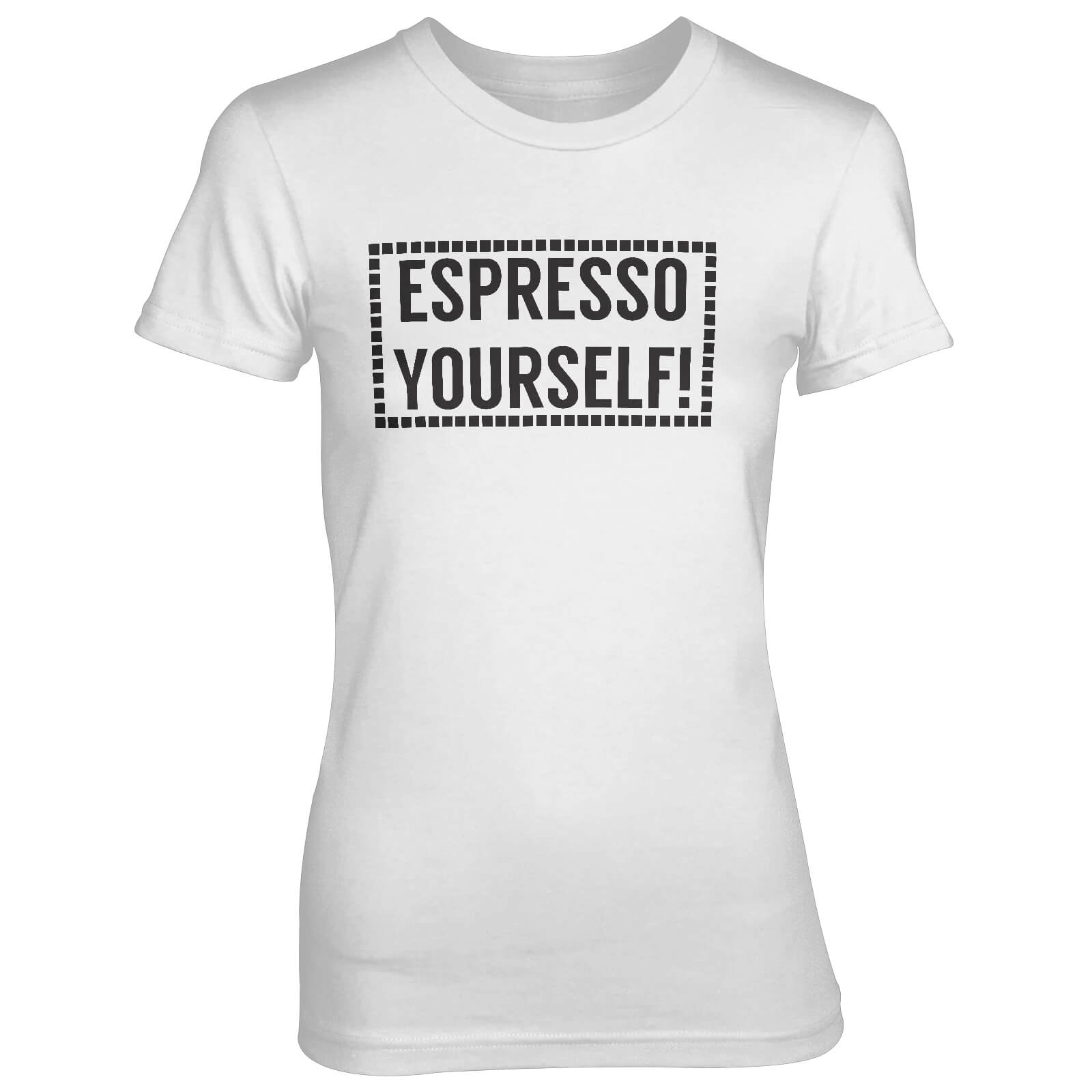 Espresso Yourself! Women's White T-Shirt - S - White