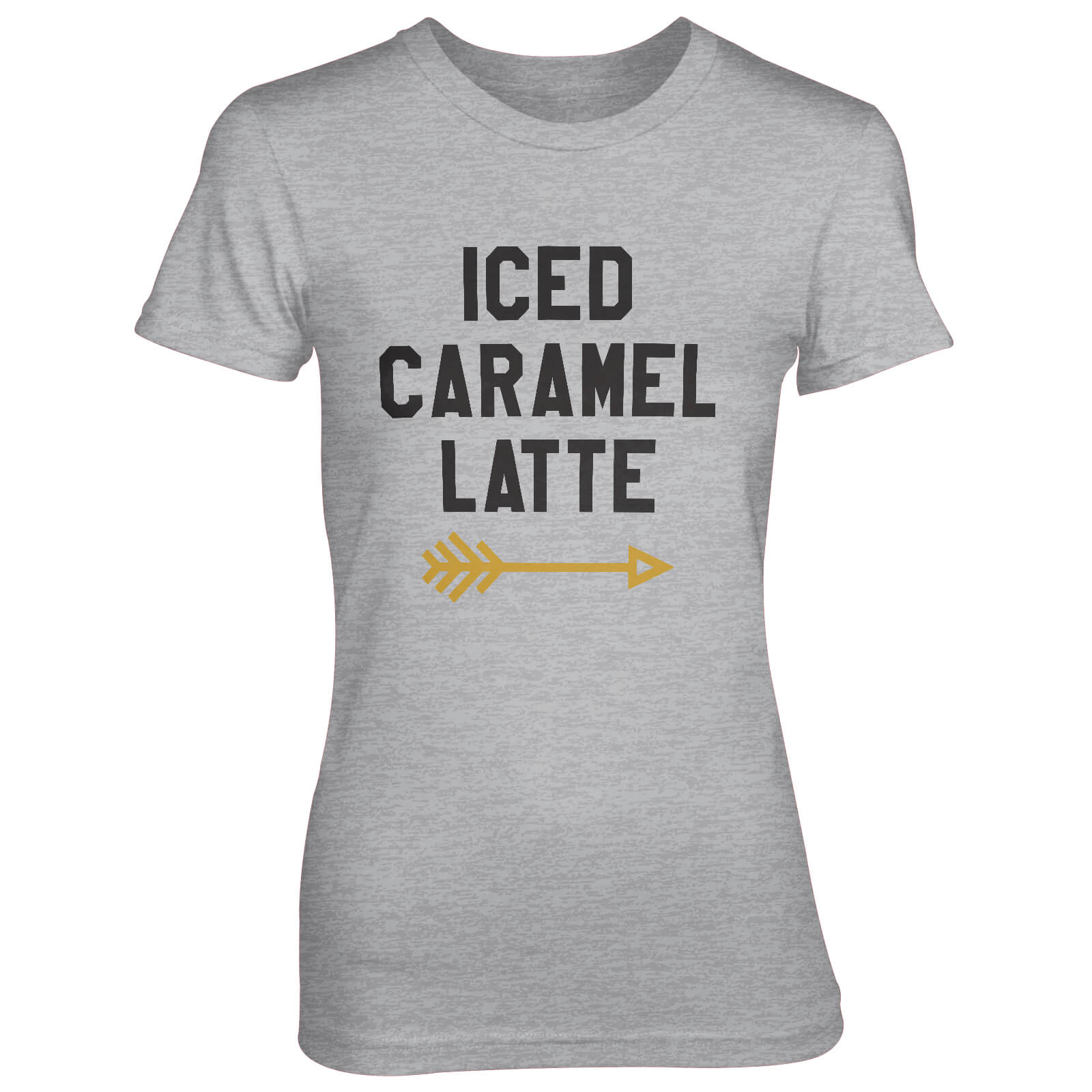 Iced Caramel Latte Women's Grey T-Shirt - S - Grey