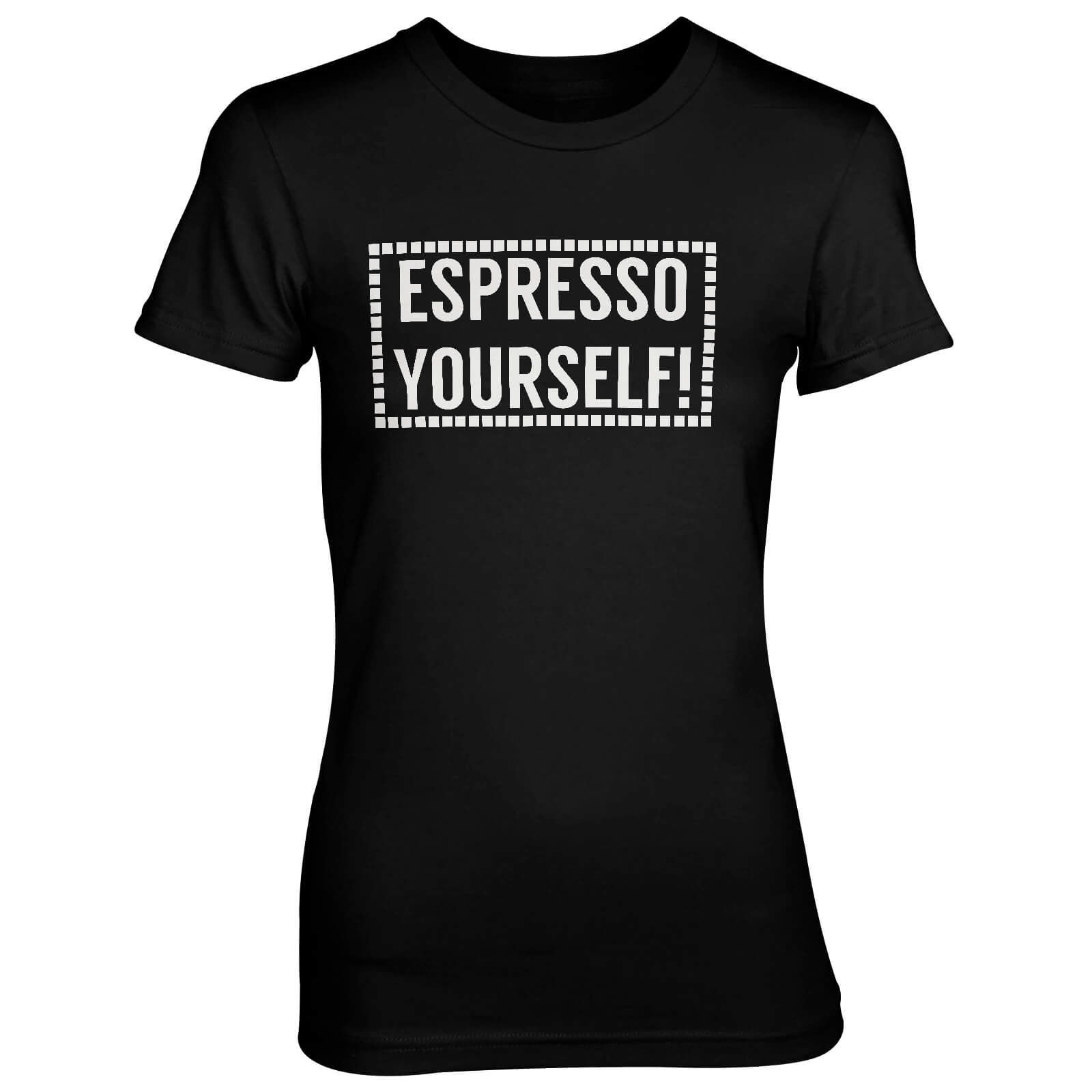 Espresso Yourself! Women's Black T-Shirt - S - Black