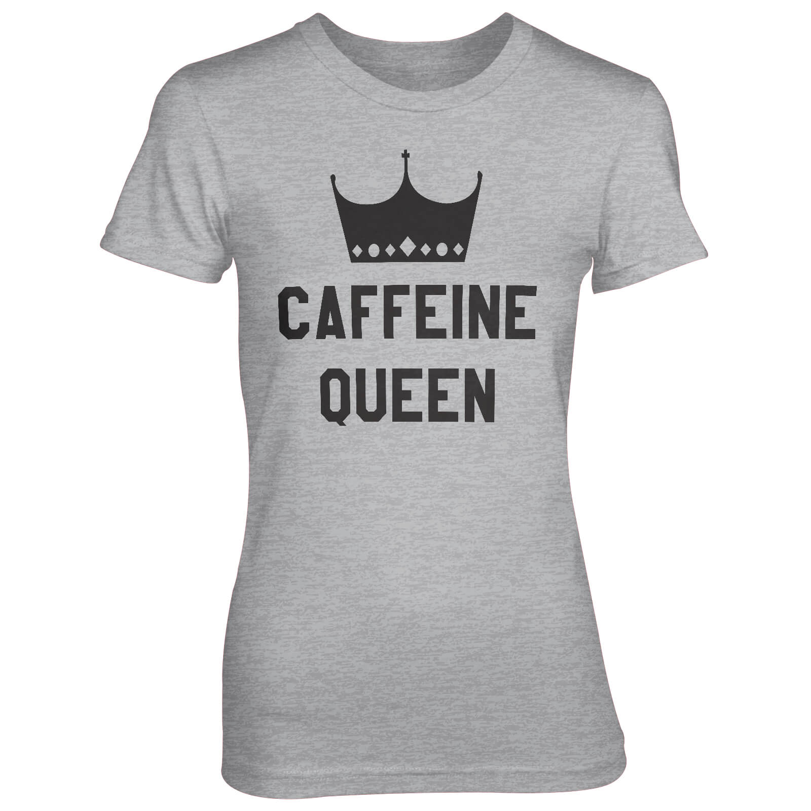 Caffeine Queen Women's Grey T-Shirt - S - Grey