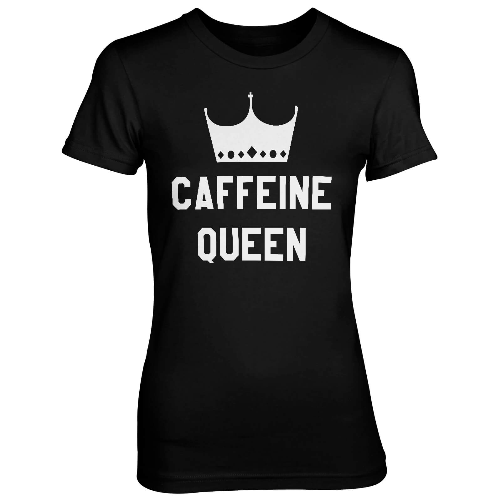 Caffeine Queen Women's Black T-Shirt - S - Black