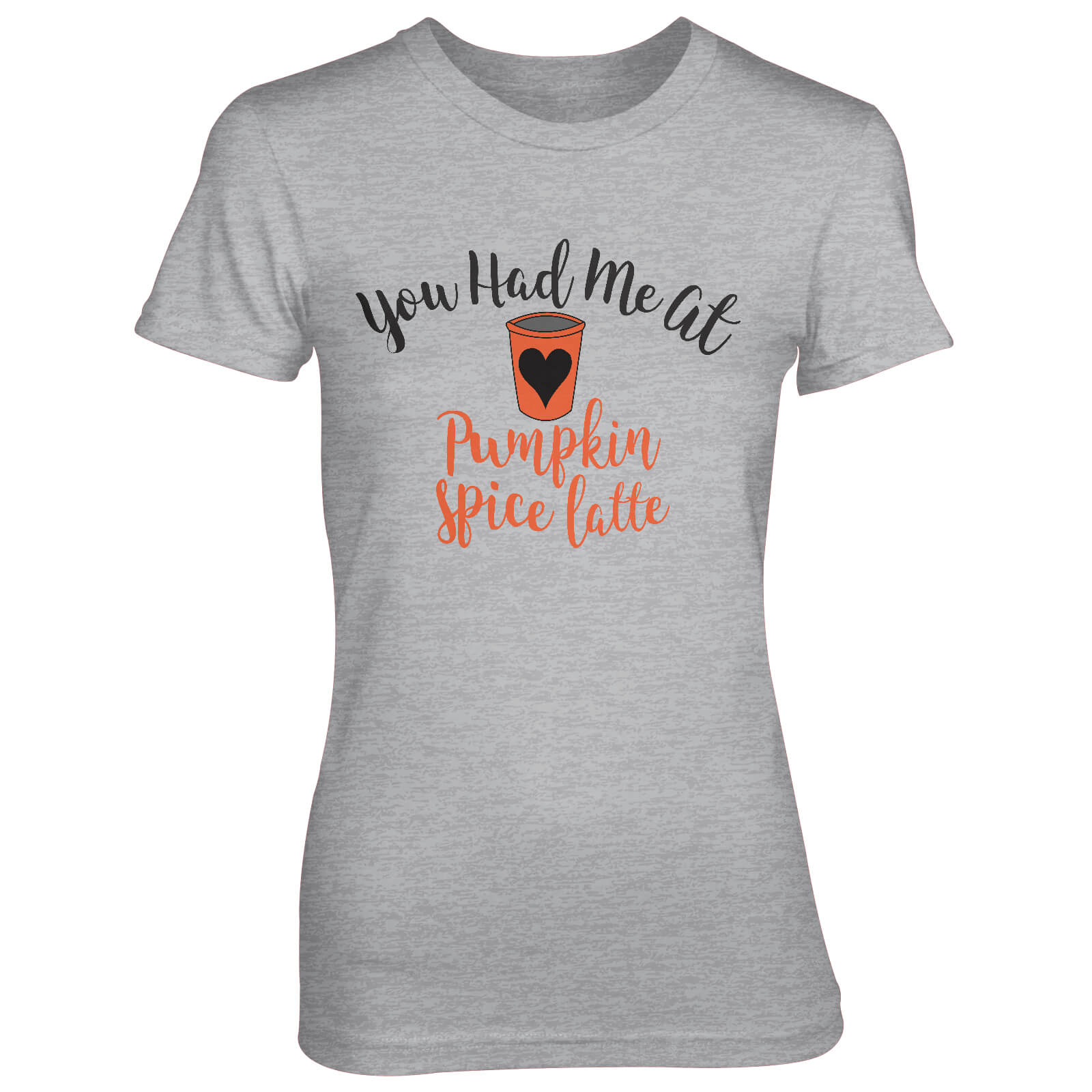You Had Me At Pumpkin Spice Latte Women's Grey T-Shirt - S - Grey