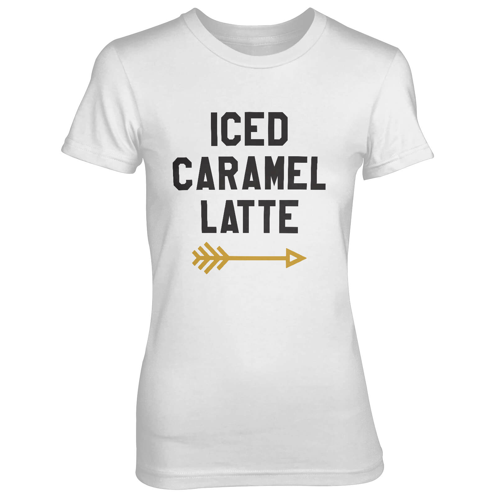 Iced Caramel Latte Women's White T-Shirt - S - White