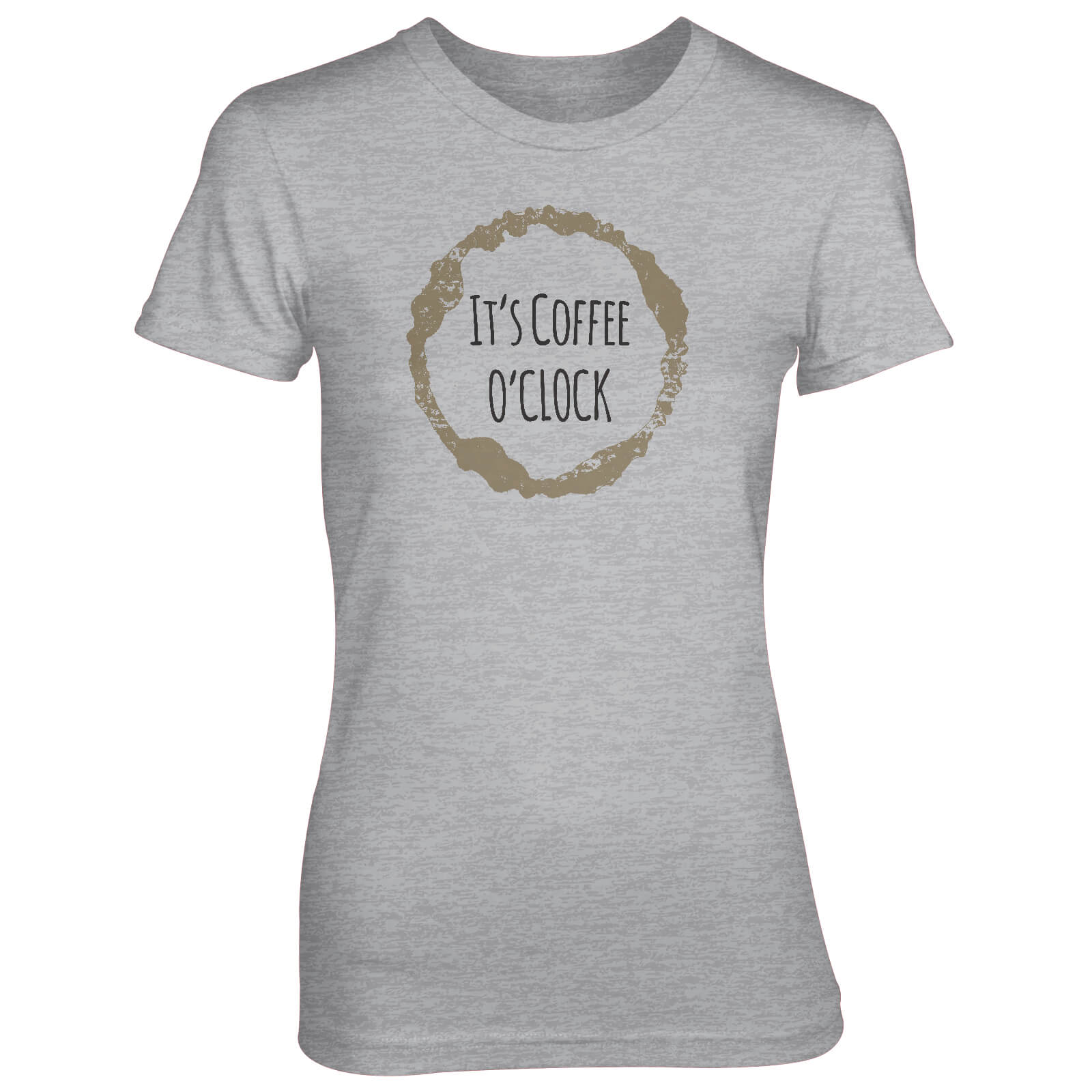 It's Coffee O'Clock Women's Grey T-Shirt - S - Grey