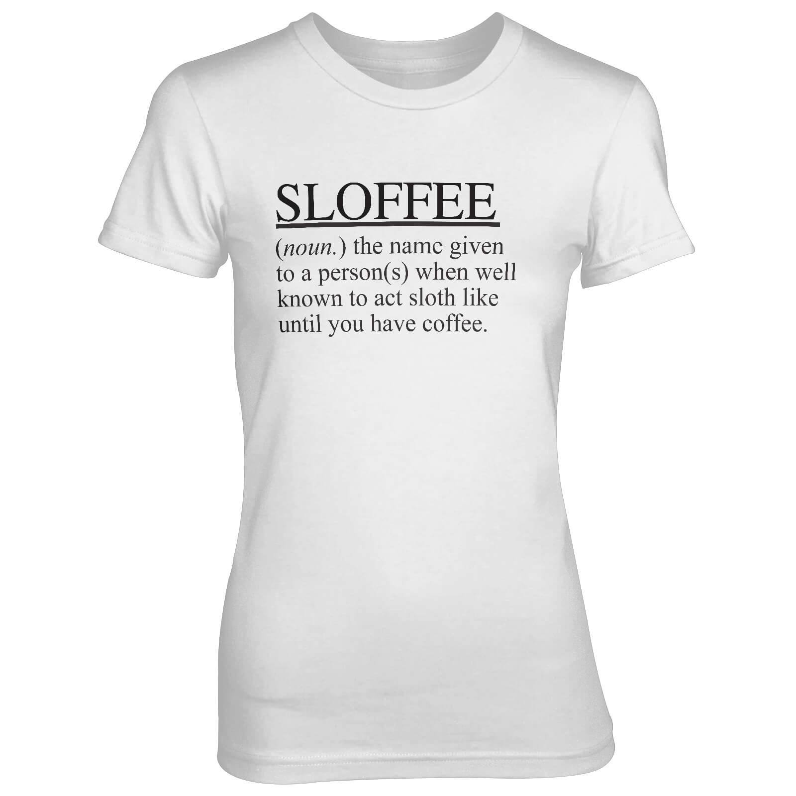 Sloffee Women's White T-Shirt - S - White