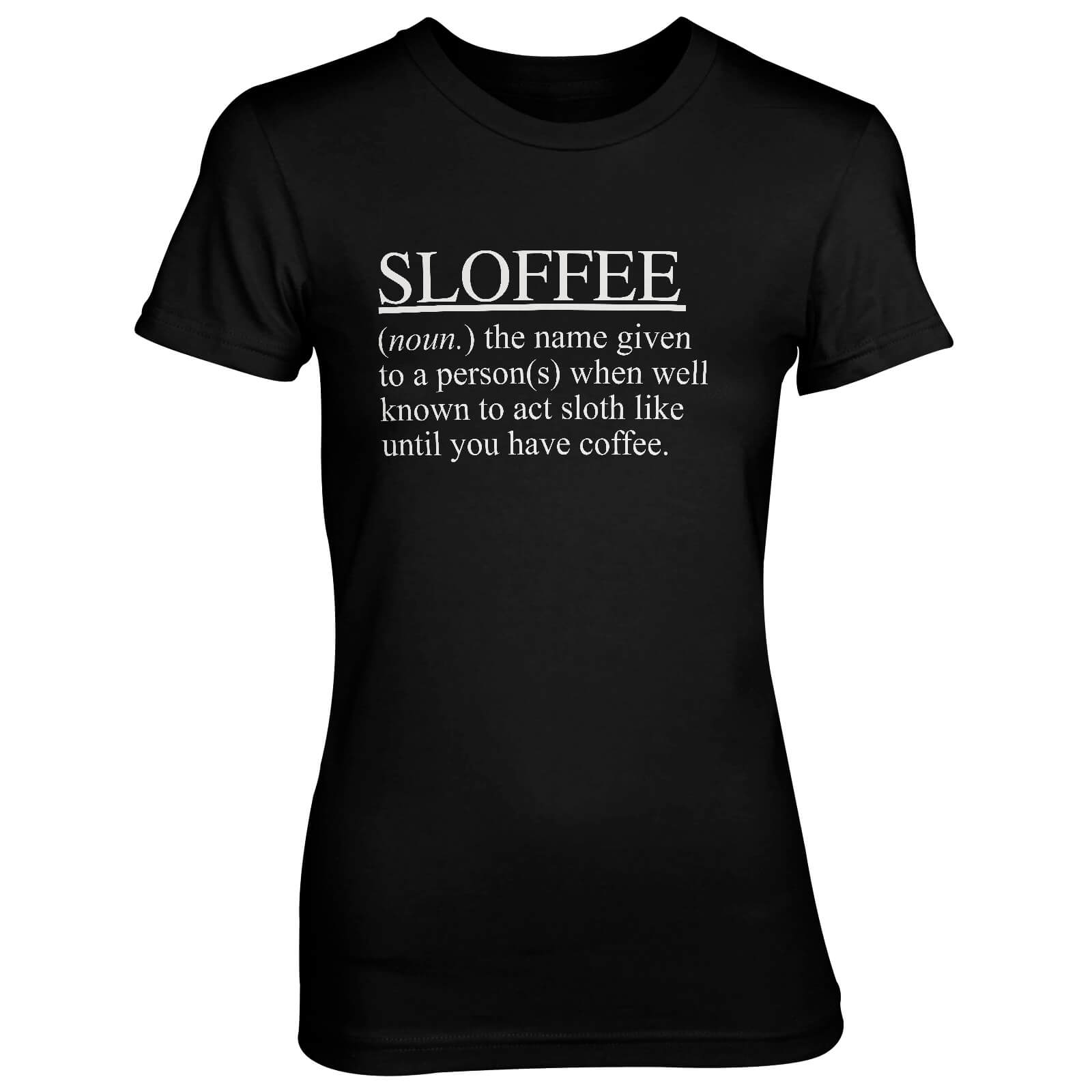Sloffee Women's Black T-Shirt - S - Black