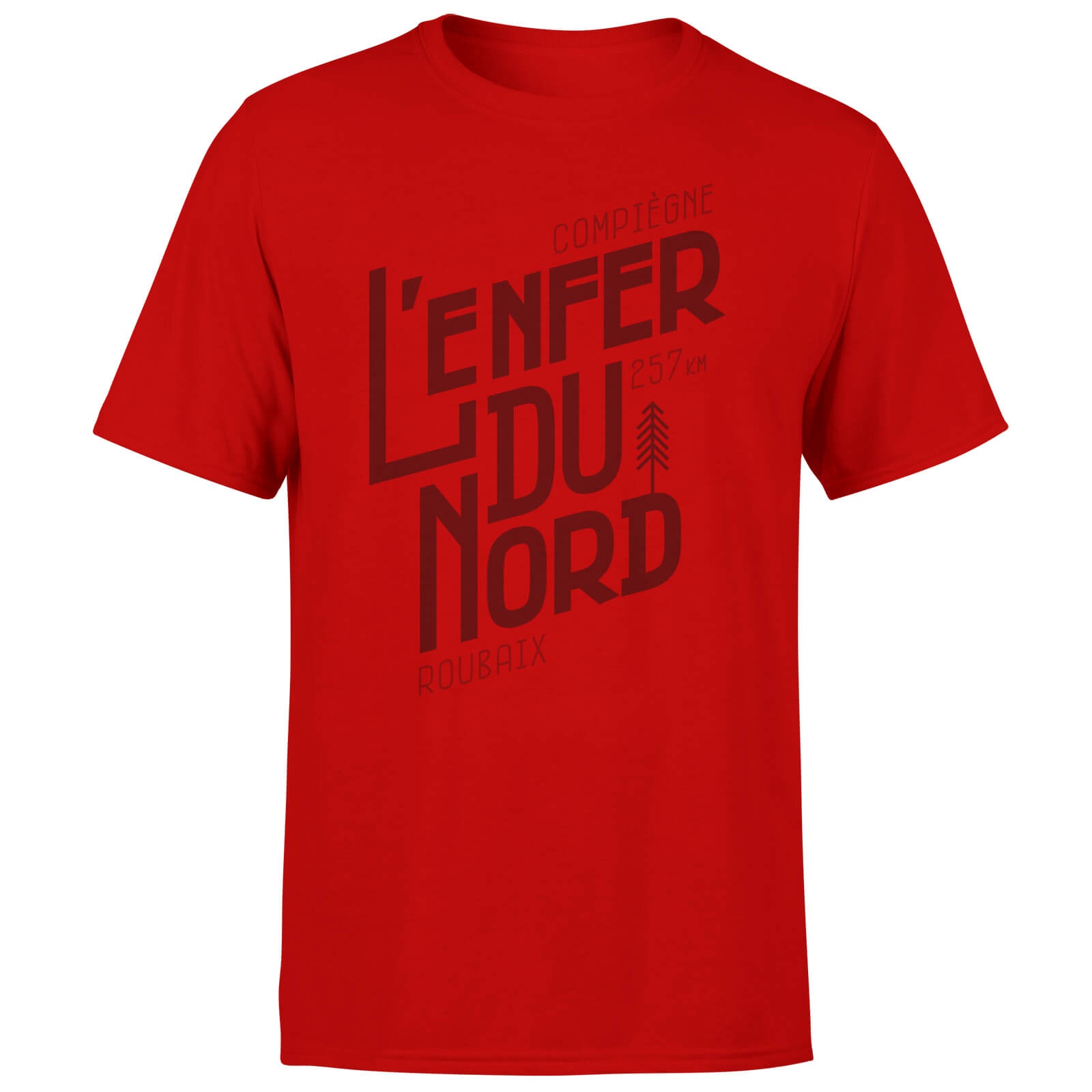 L'enfer Du Nord Men's Red T-Shirt - M - Red