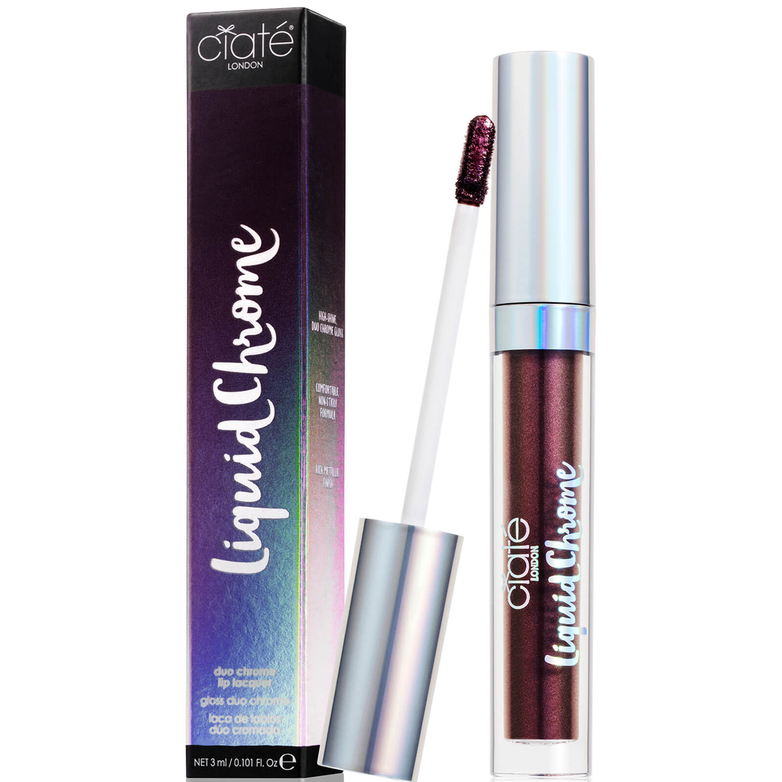 

Блеск для губ Ciaté London Liquid Chrome Lipstick - Eclipse