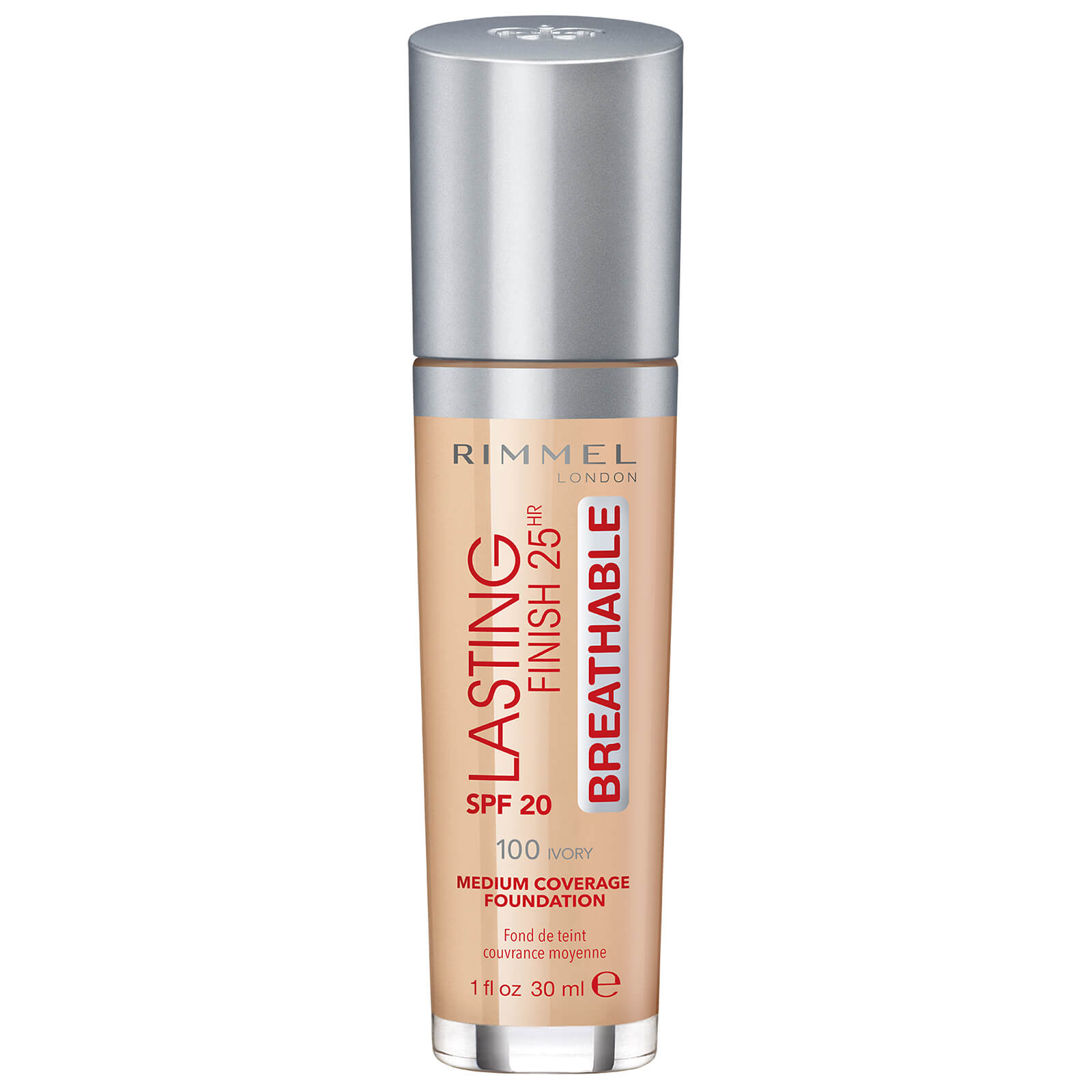 

Тональная основа Rimmel Lasting Finish Breathable Foundation 30 мл (различные оттенки) - Ivory