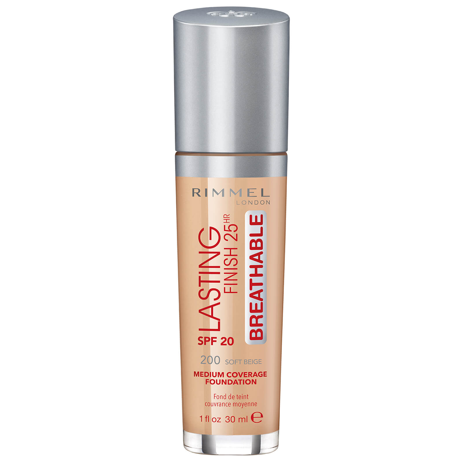 

Rimmel Lasting Finish Breathable Foundation 30ml (Various shades) - Soft Beige