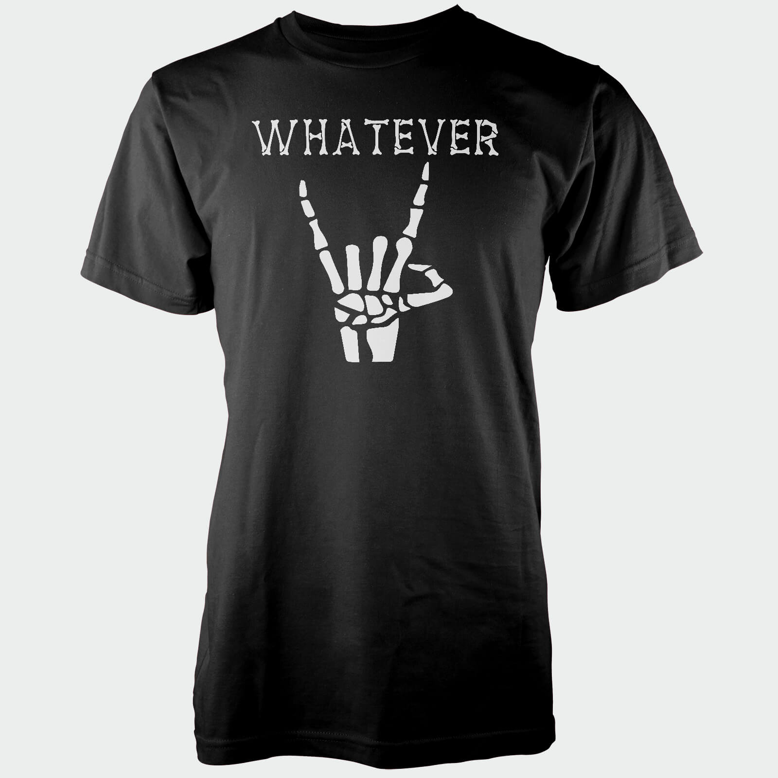 Whatever Skeleton Hands Black T-Shirt - S - Black