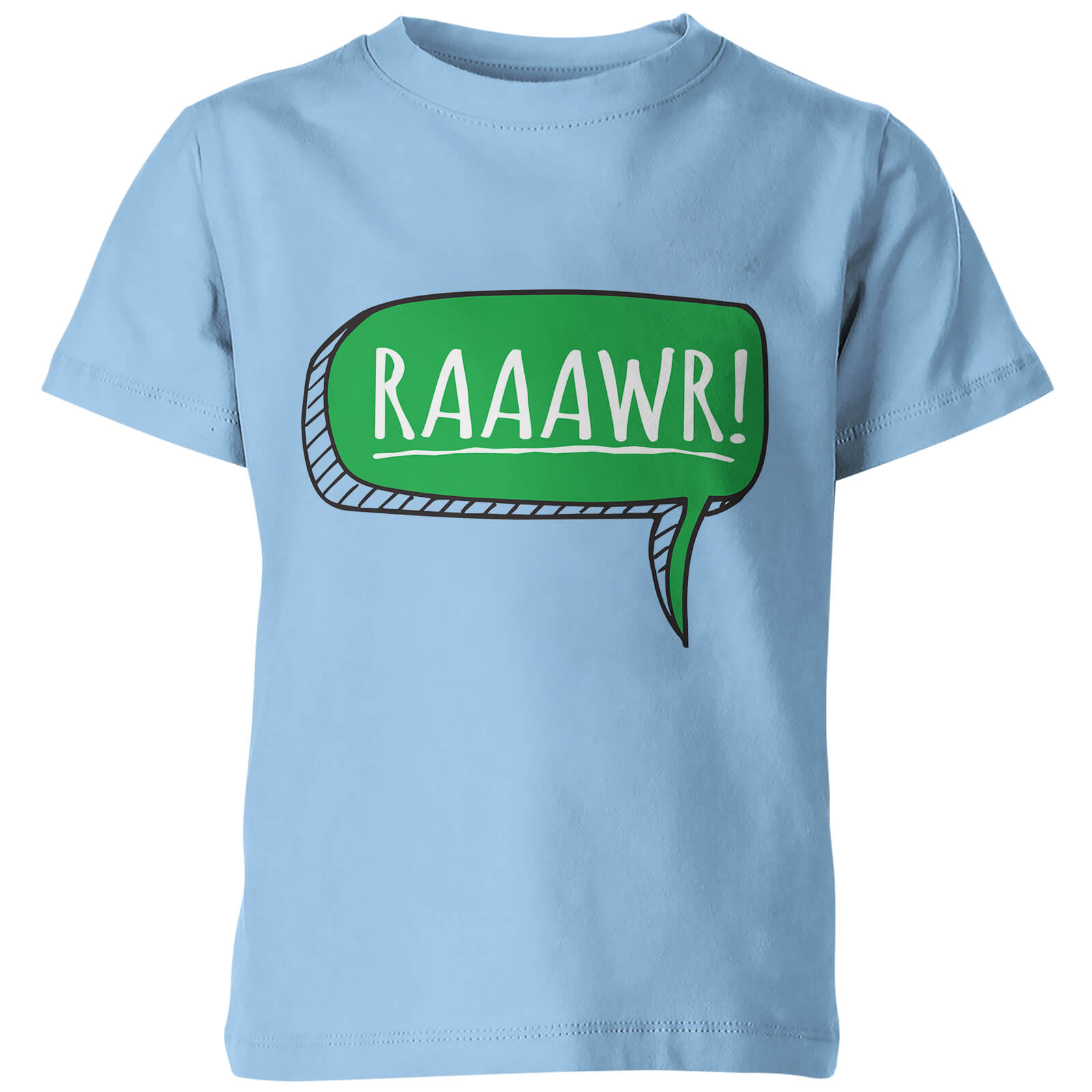 My Little Rascal Dinosaur Rawr! Kids' T-Shirt - Light Blue - 3-4 Years - Light Blue