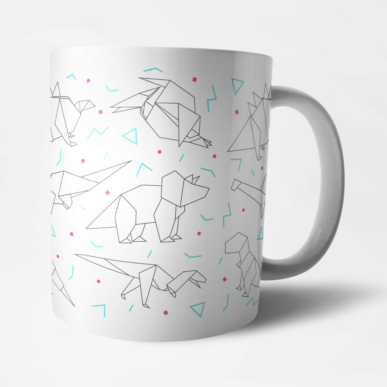 Origami Dinosaur Mug