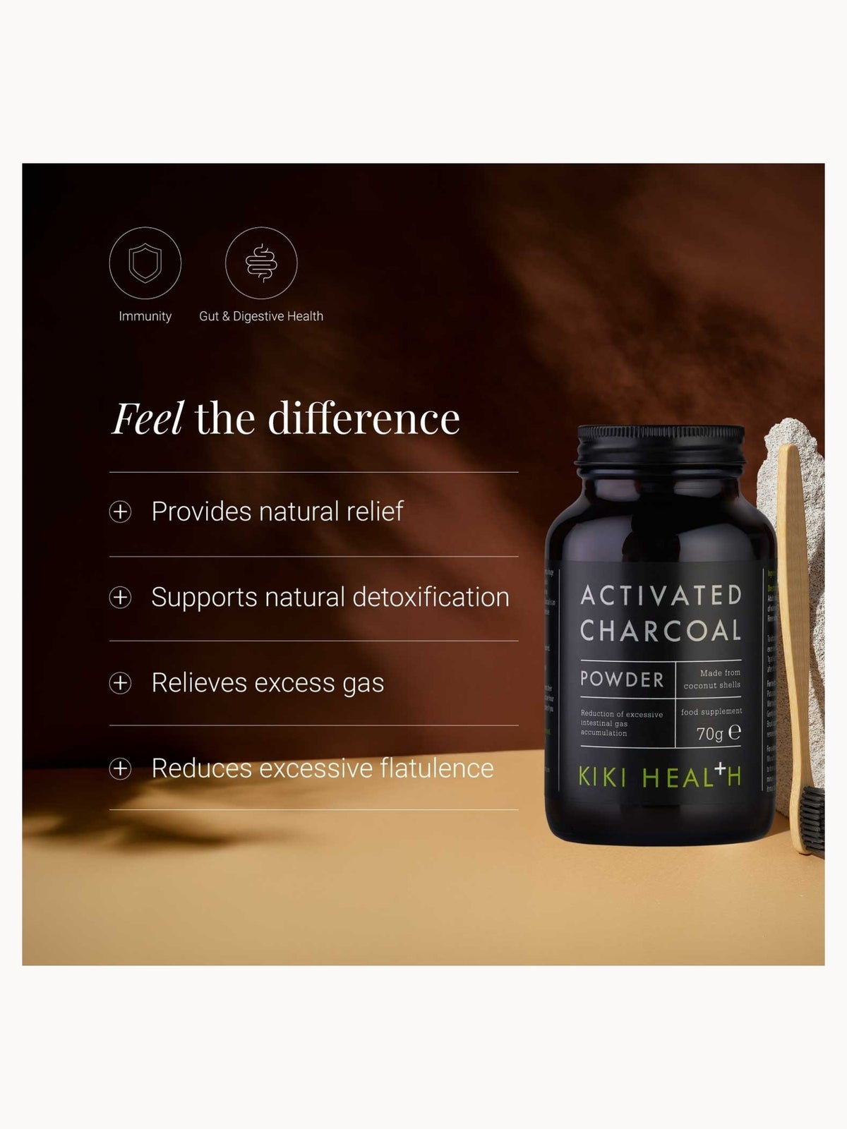 KIKI Health Activated Charcoal Powder 70g, photo 2