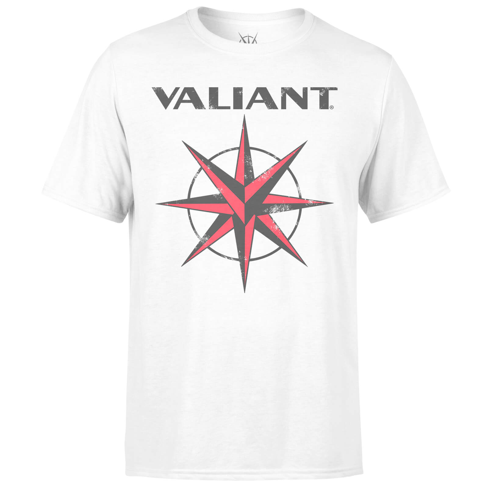T-Shirt Homme Logo Classique Délavé Valiant Comics - Blanc - L - Blanc