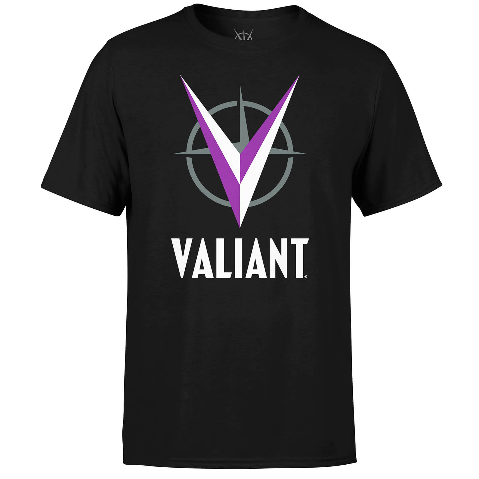 Valiant Comics Logo Violet T-Shirt - Black - XXL - Black